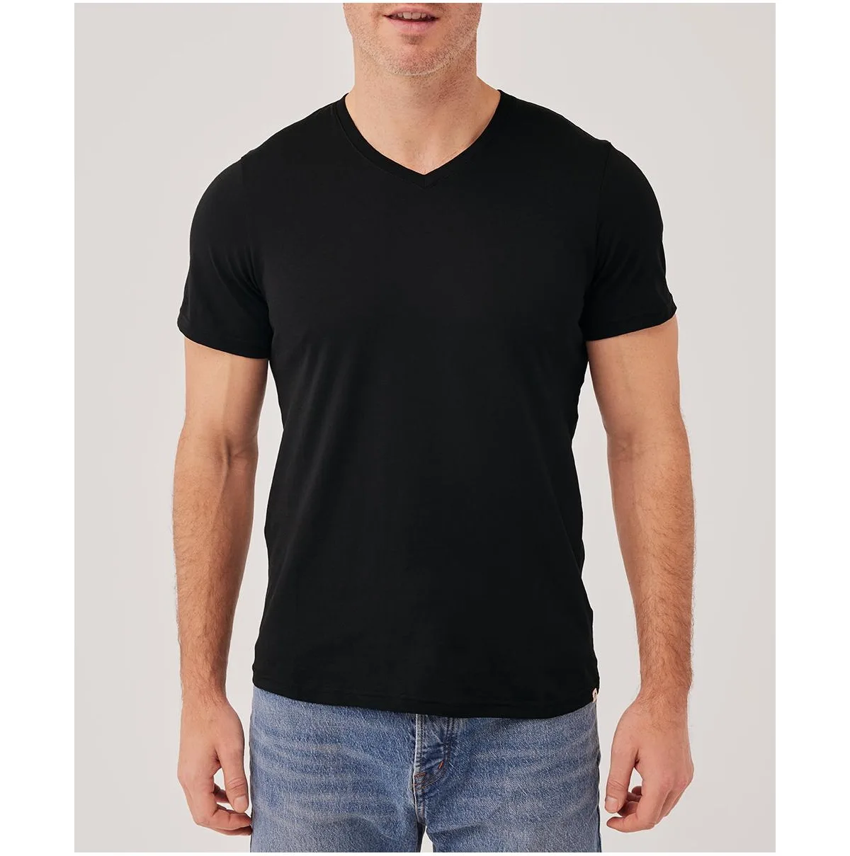 Organic Cotton Softspun V-Neck Tee by Pact
