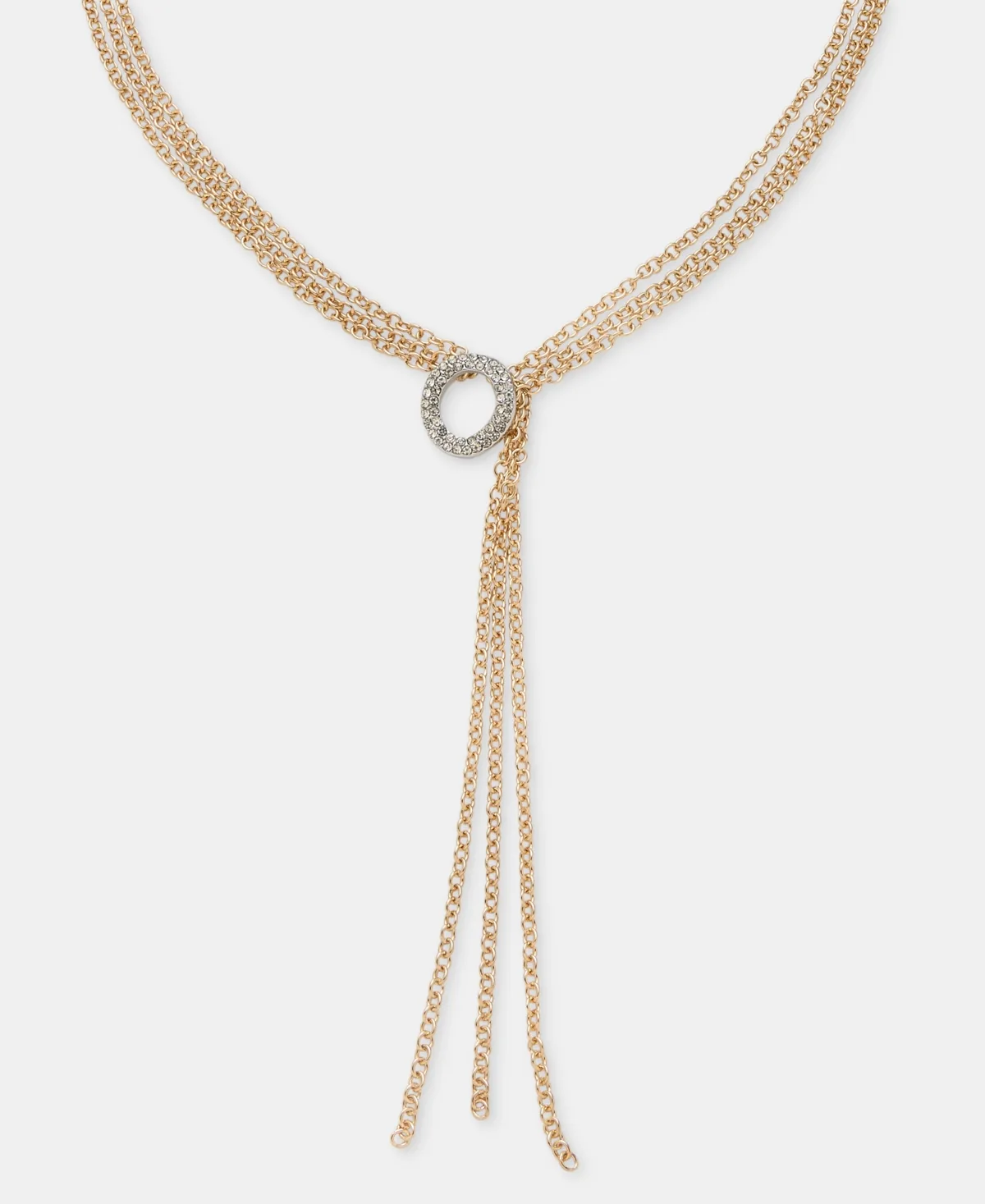 Glass Crystal Y-Neck Statement Necklace by INC International Concepts