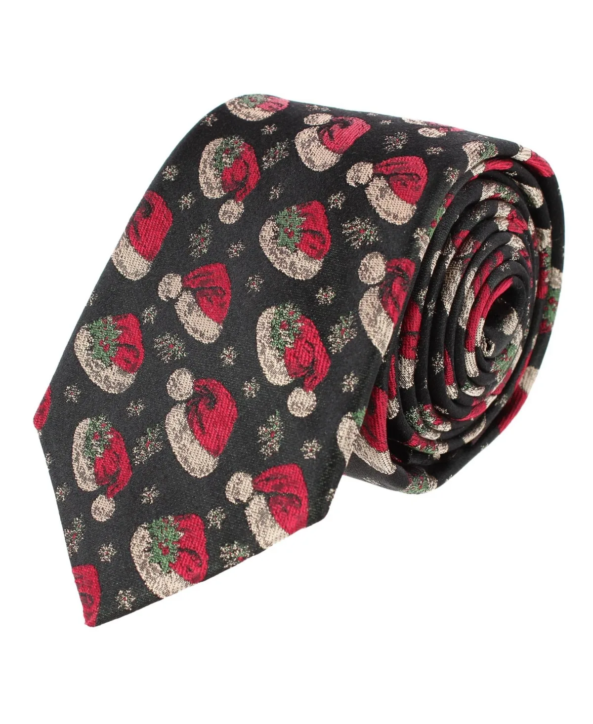 Kris Kringles Cap Christmas Silk Tie by Trafalgar