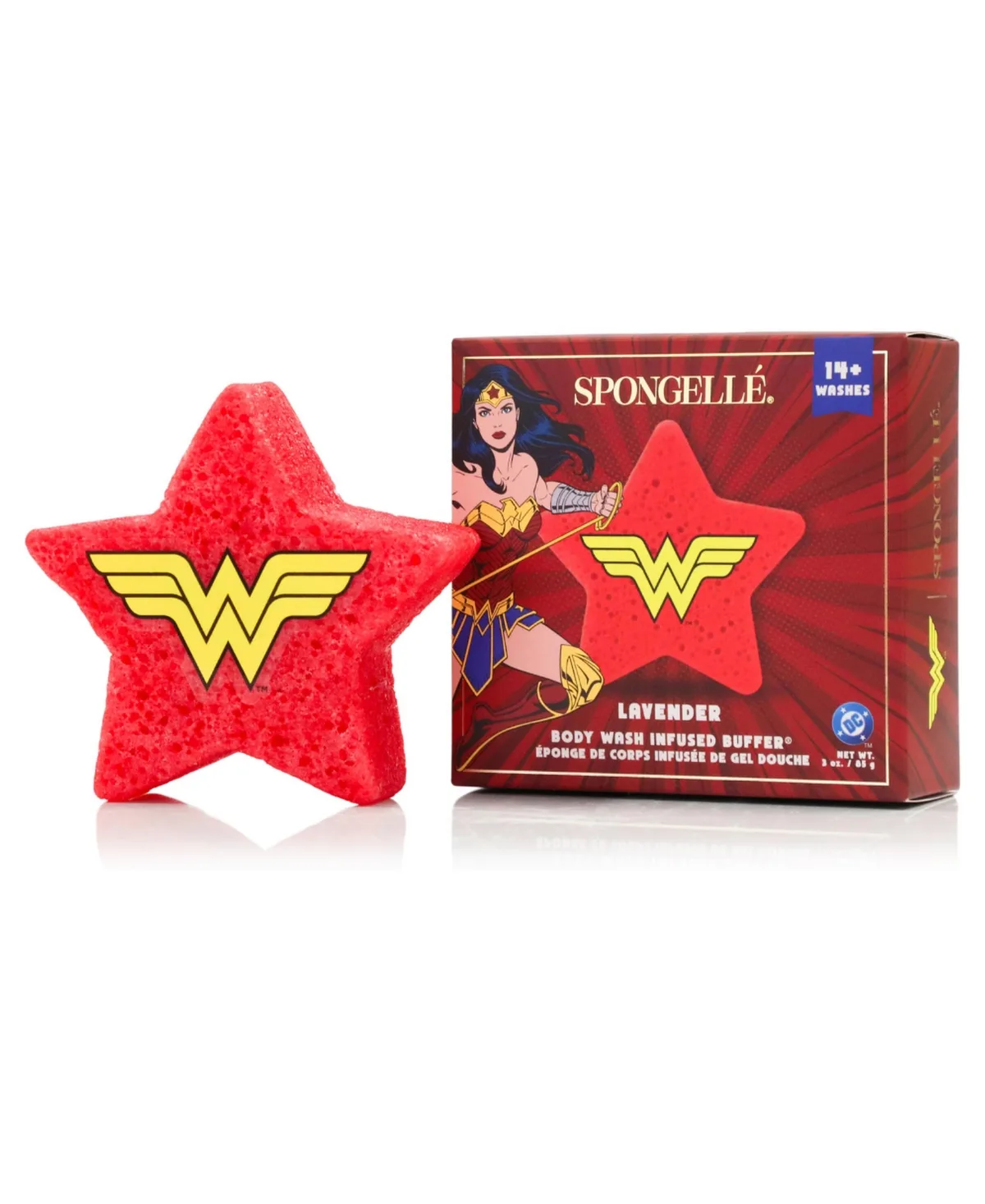 Dc Wonder Woman Body Wash Infused Buffer by Spongelle