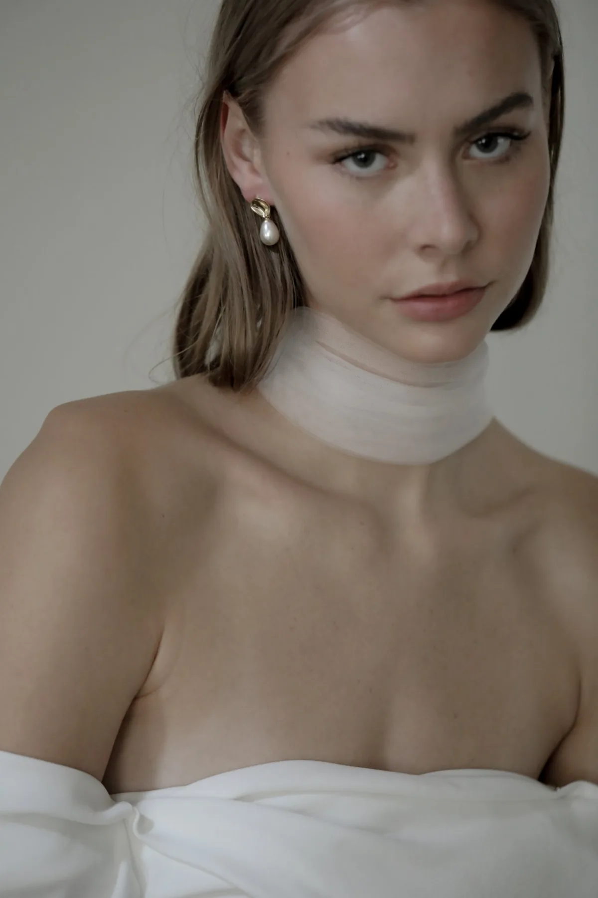 Imitation Pearl Bridal Drop Earrings by Ab Ellie