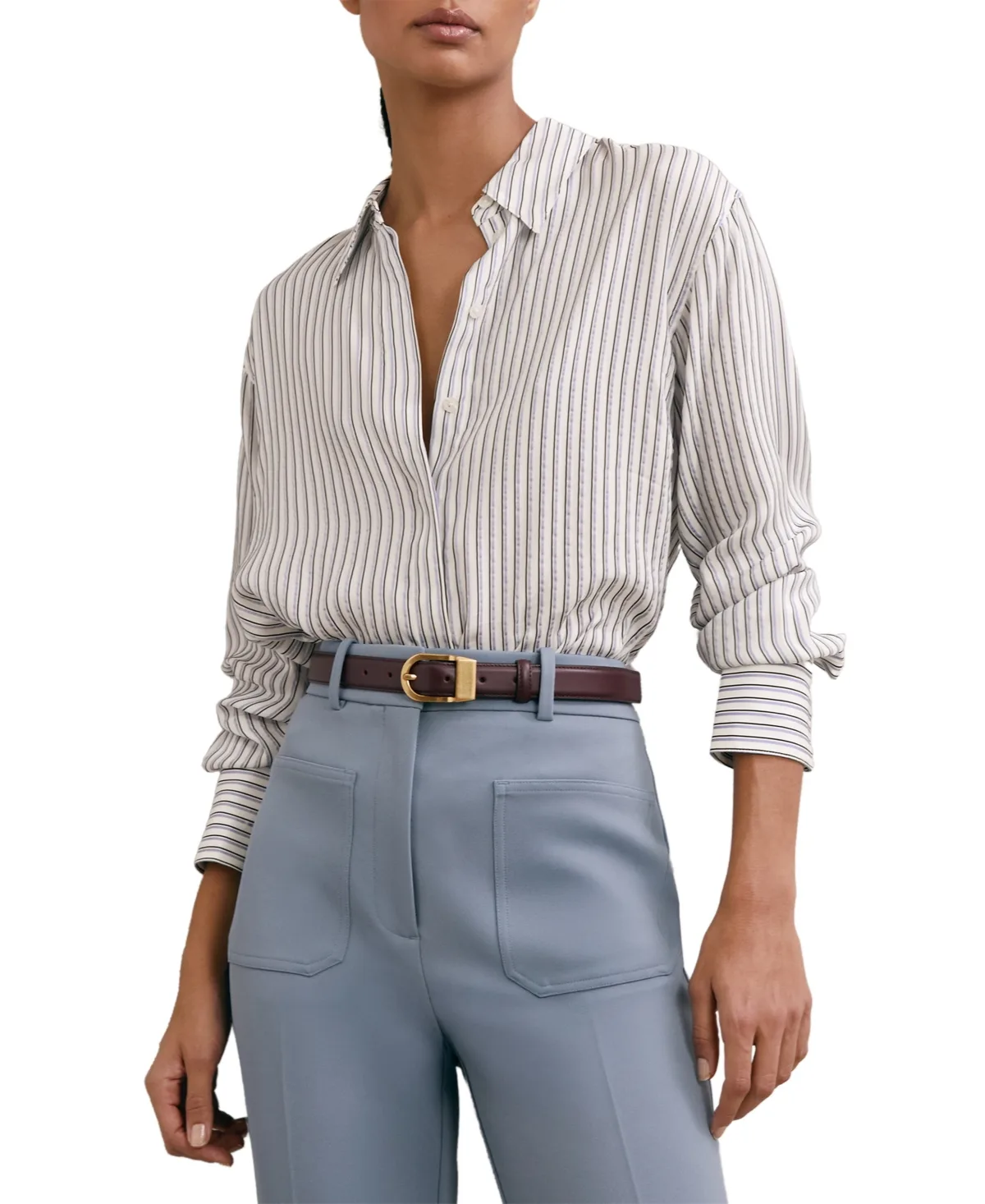 Stripe Concealed-Placket Shirt by Reiss