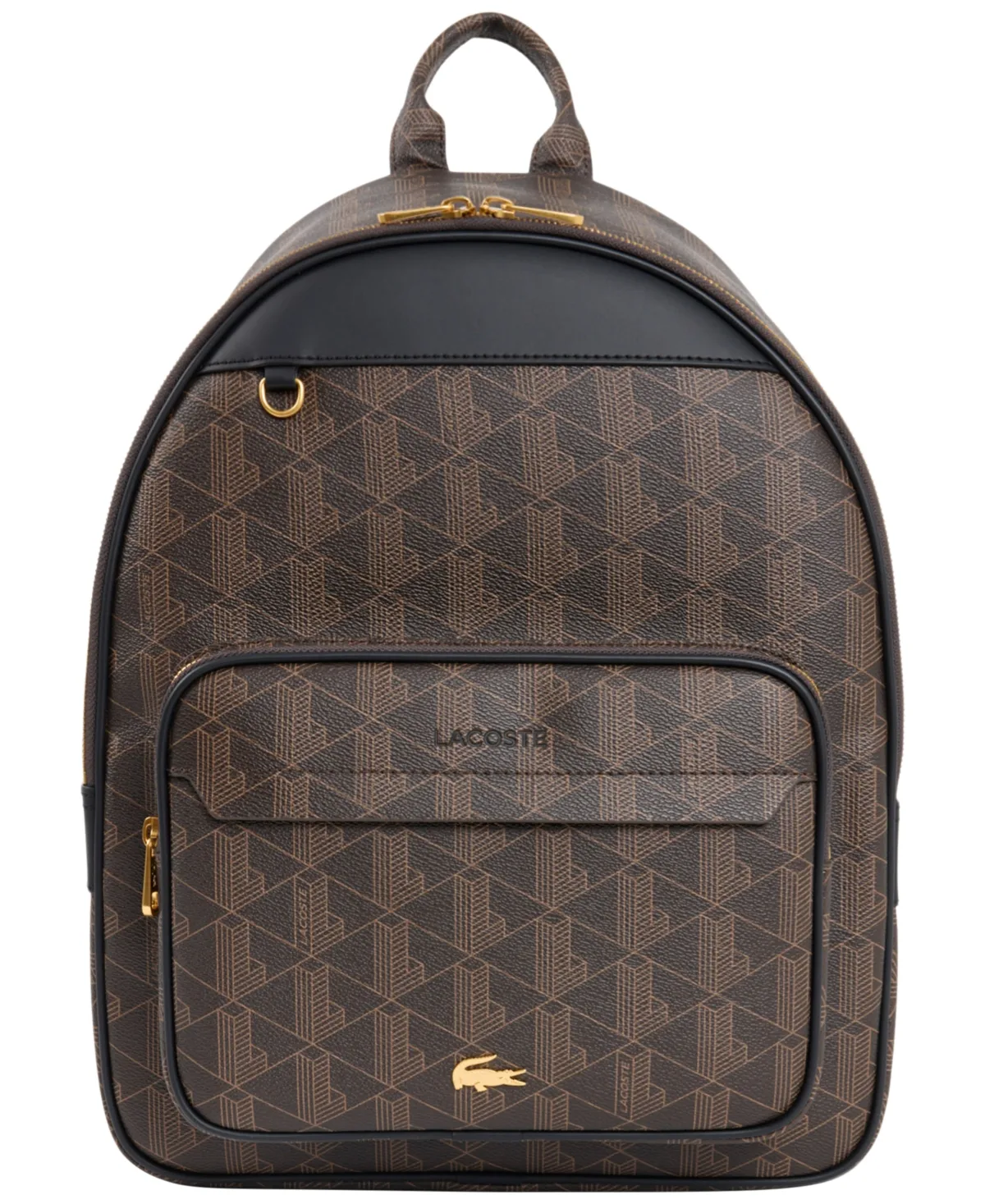 Monogram Zip Large Laptop Backpack by Lacoste