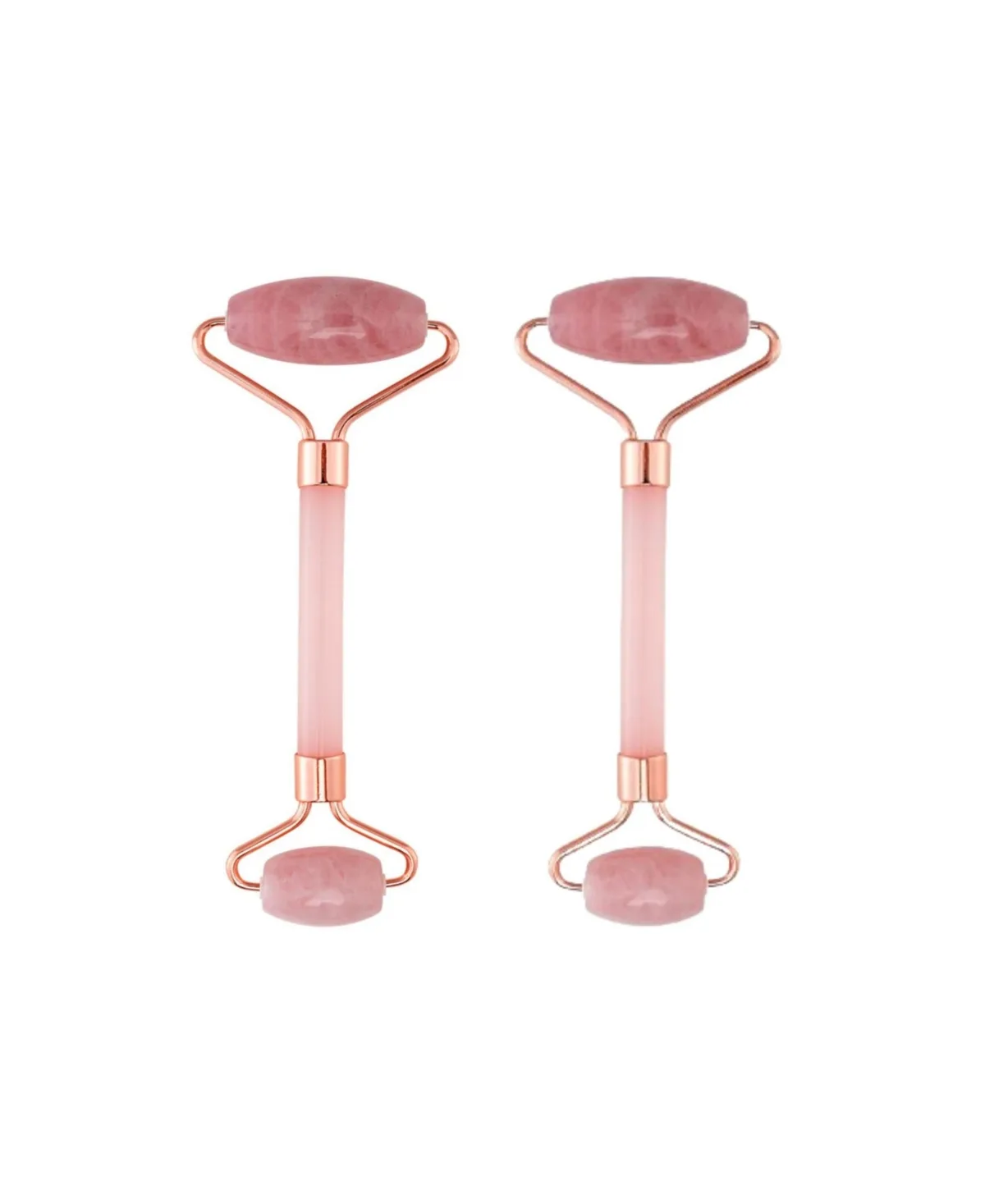 2 Pack Rose Quartz Facial Roller by Lovery