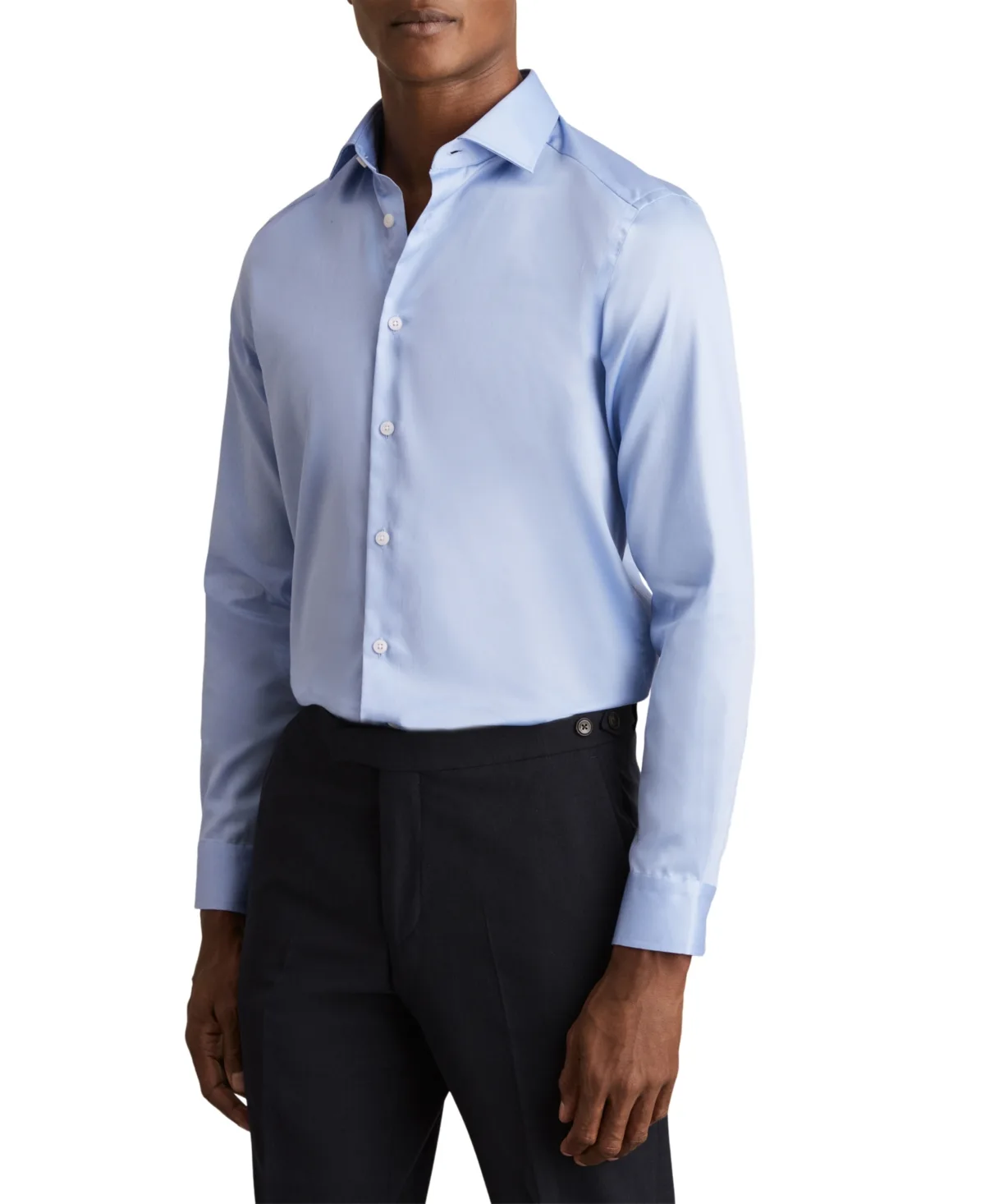 Remote Slim-Fit Cutaway-Collar Cotton-Satin Dress Shirt by Reiss