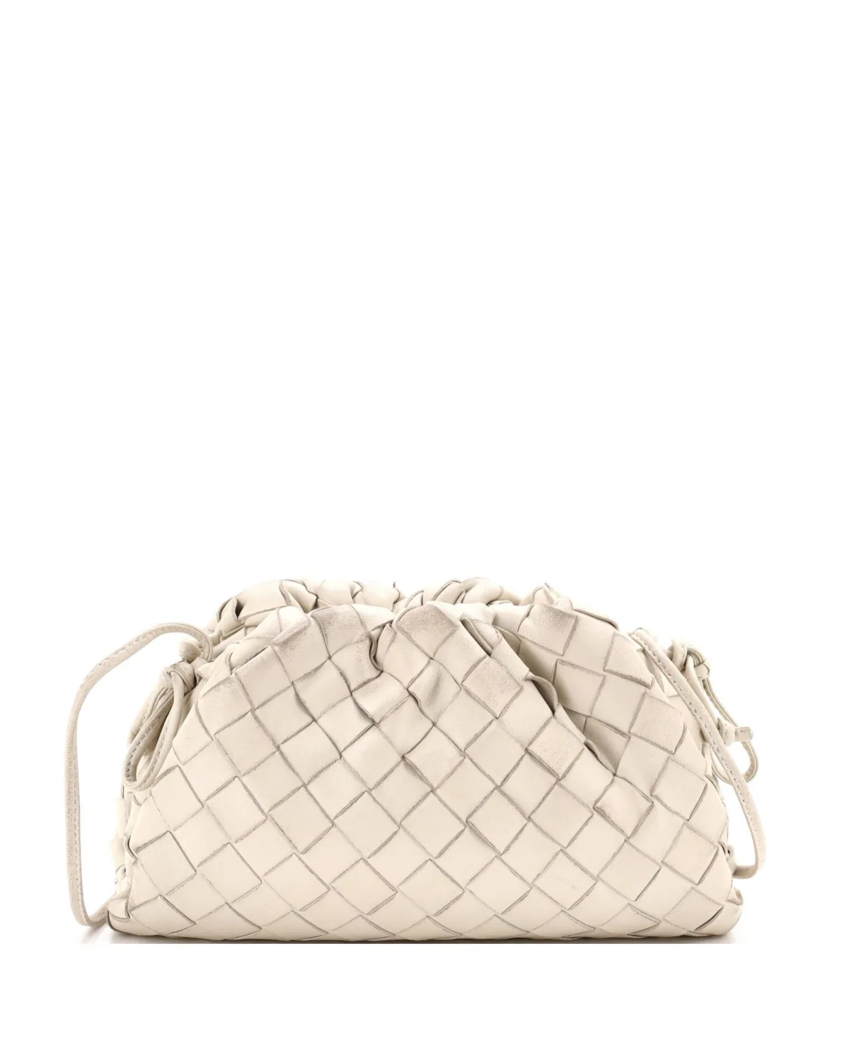 Pre-Owned Bottega Veneta Mini the Pouch Intrecciato Nappa by Bottega Veneta
