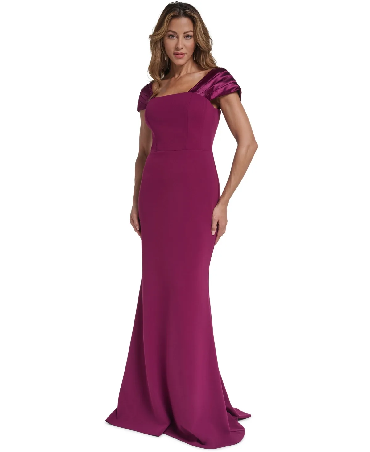 Off-the-Shoulder Fitted Gown by Eliza J