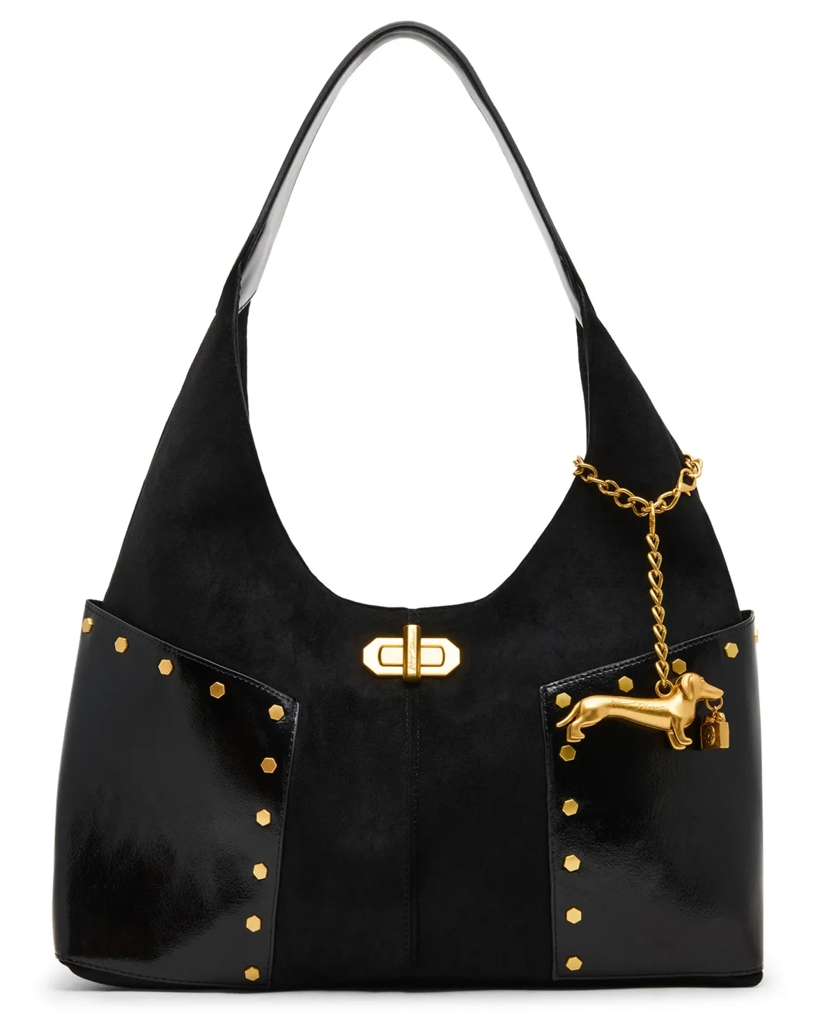 Side Pocket Large Hobo Handbag by Betsey Johnson
