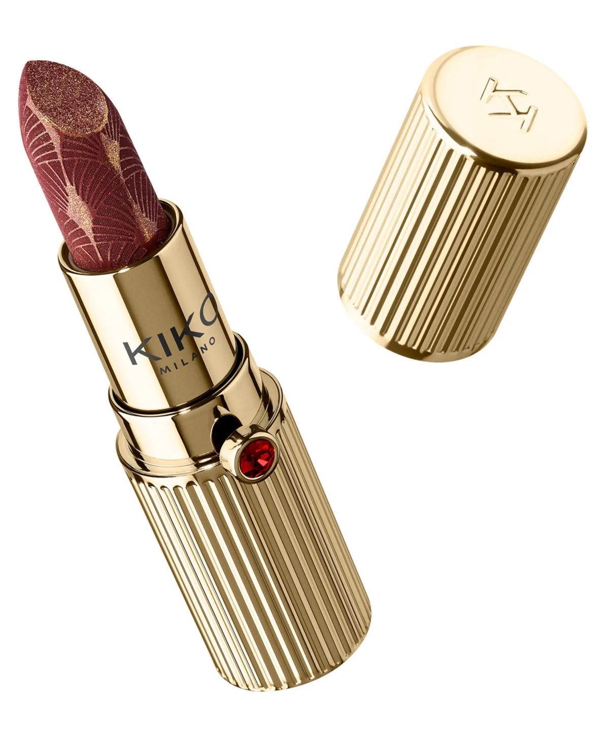 Sparkle Statement Sparkling Lipstick, 0.01 oz. - 04 - Midnight Bordeaux by Kiko Milano