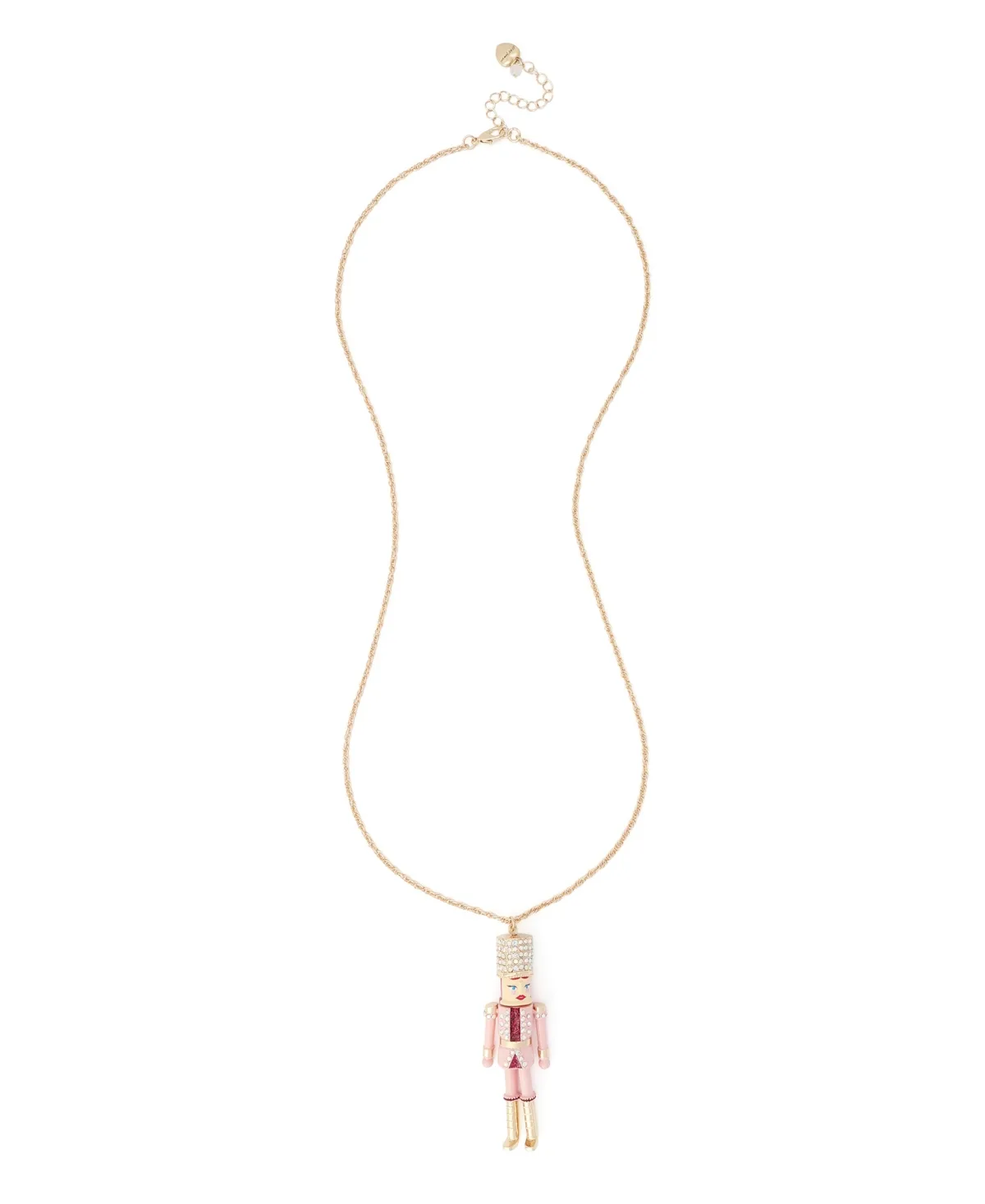 Glass Crystal Nutcracker Pendant Necklace by Betsey Johnson