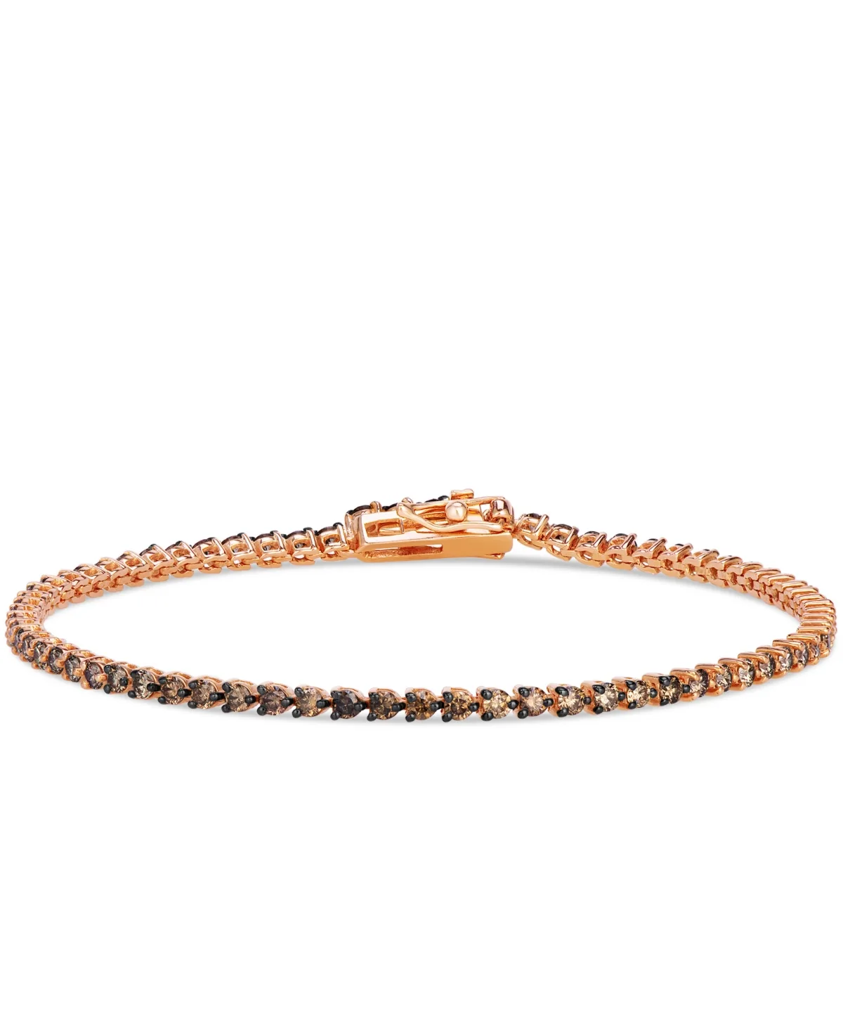Chocolate Diamond Tennis Bracelet (2 ct. t.w.) Strawberry Gold in 14k Rose Gold by Le Vian