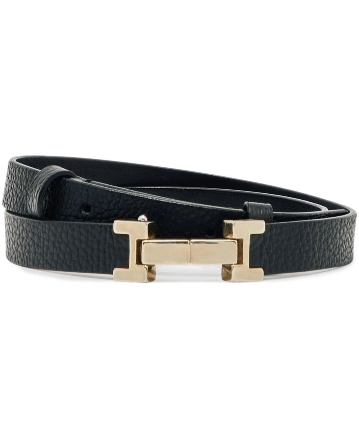 Leather Square Hinge Belt by Reiss