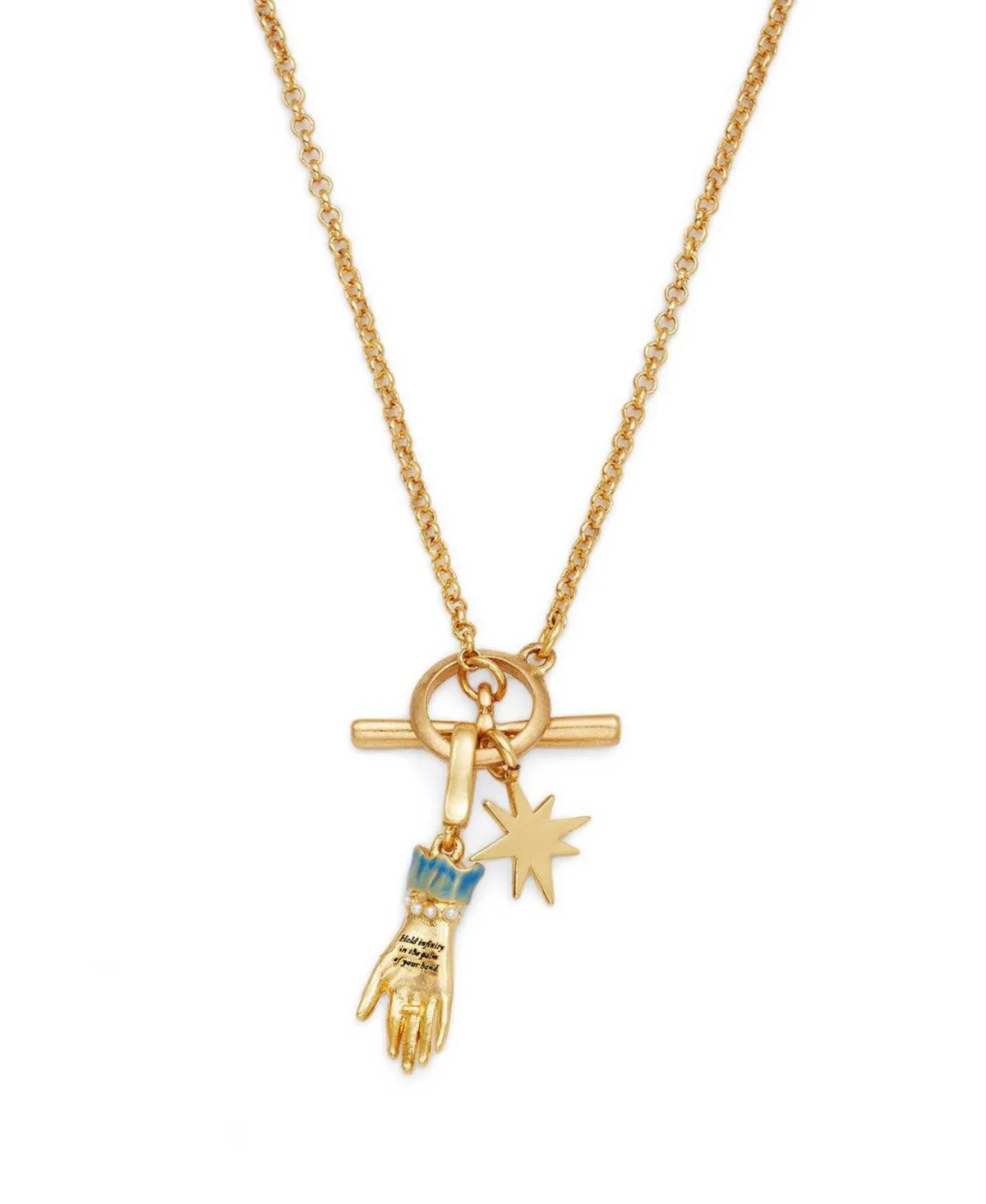 Palm of Your Hand Pearl Toggle Necklace