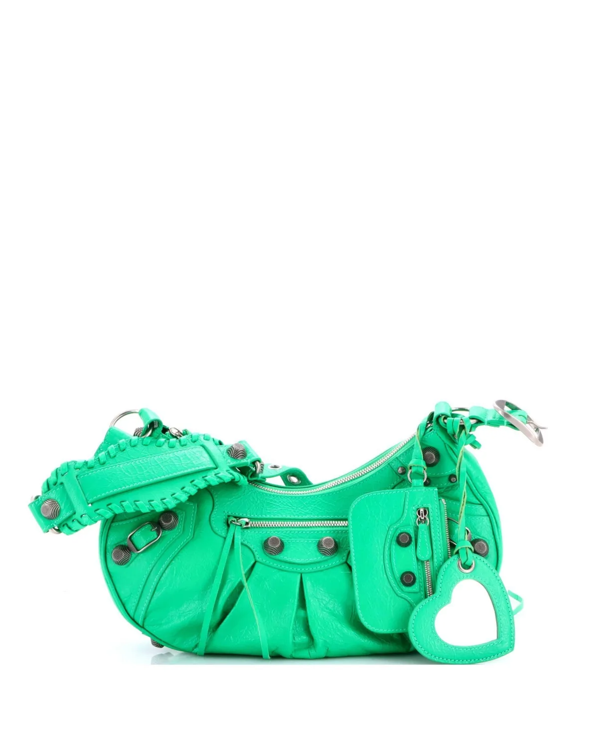 Pre-Owned Balenciaga Small Le Cagole Giant Studs Shoulder Bag Leather by Balenciaga