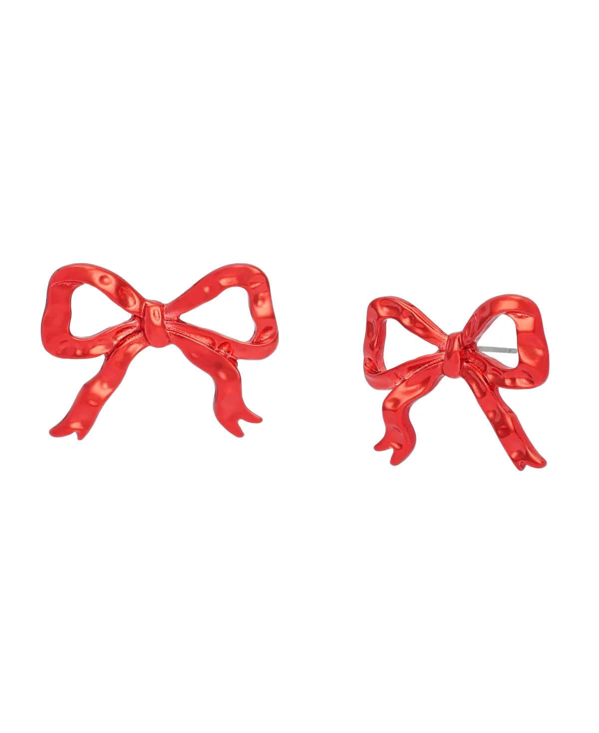 Gold-Tone Large Bow Stud Earrings