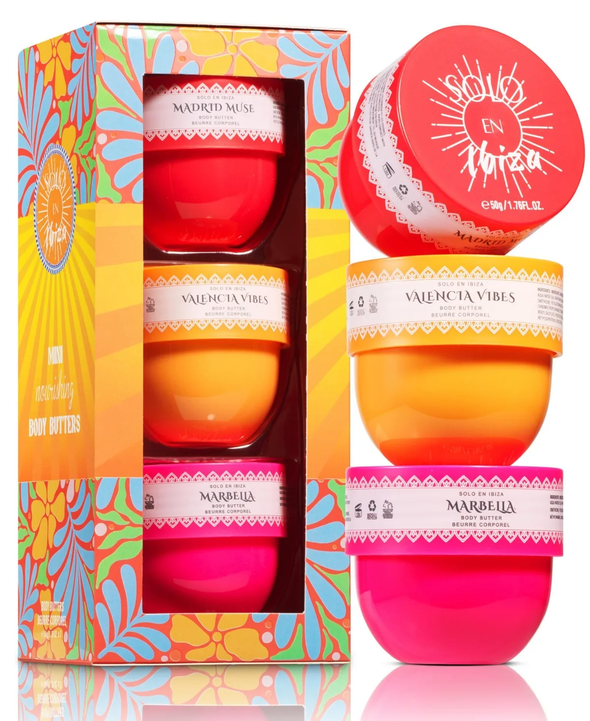 Body Butter Gift Set, 3 Piece Whipped Body Cream Skincare Set by Lovery
