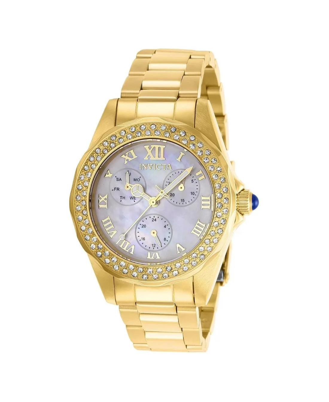 28438 Angel Quartz 3 Hand Dial Watch by Invicta
