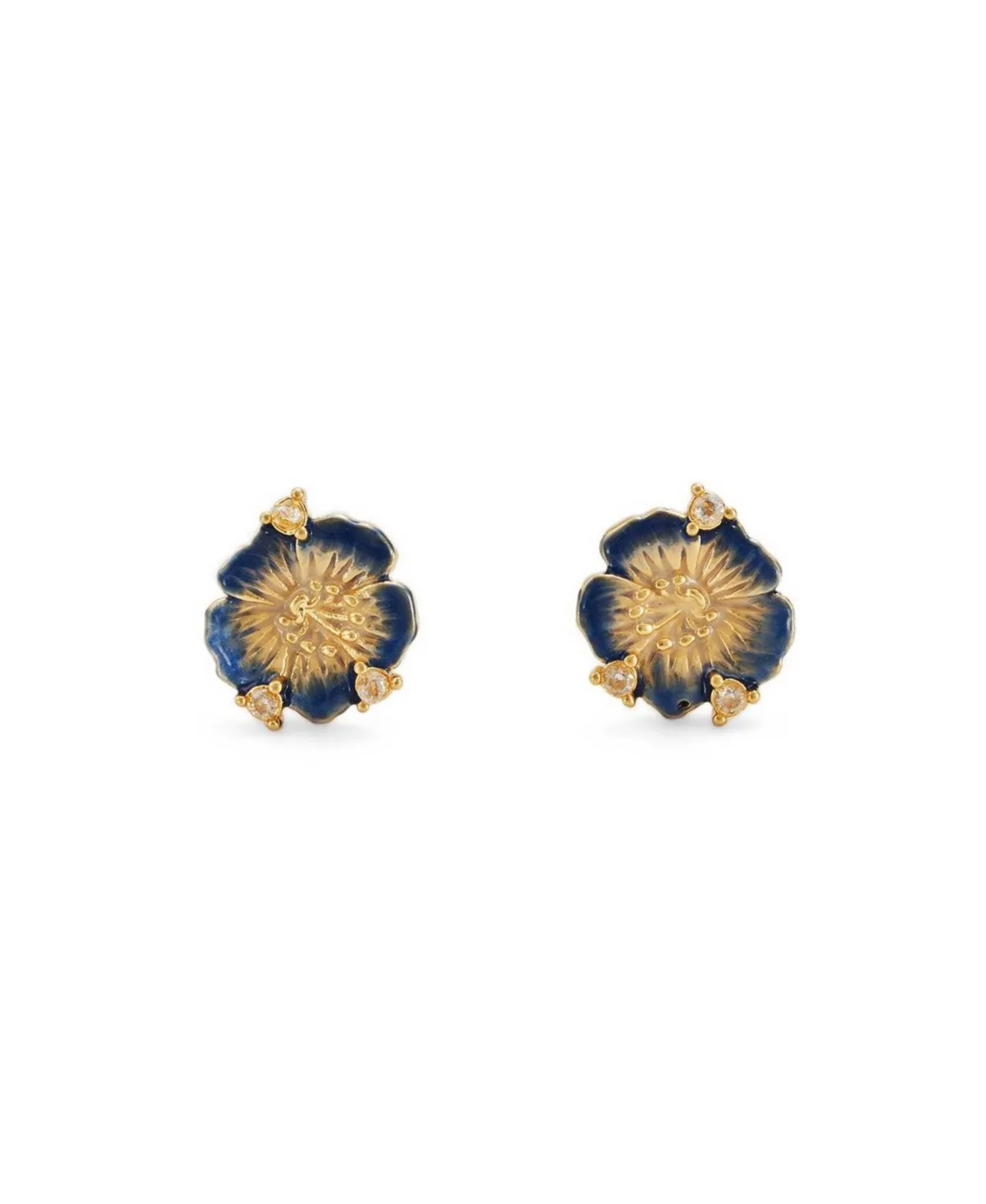 Larkspur Stud Earrings in Gold by Fable England