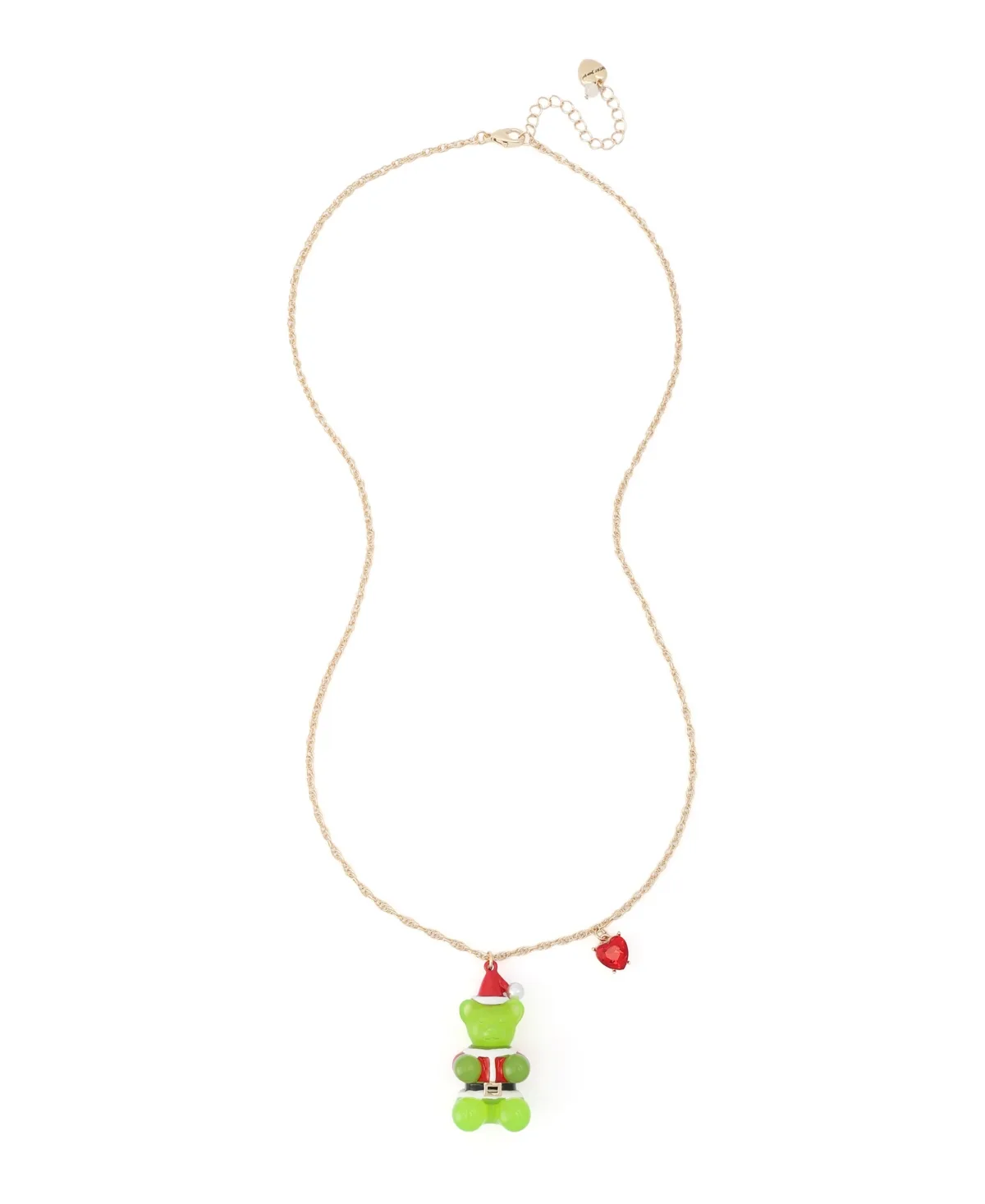 Glass Crystal Santa Gummy Necklace by Betsey Johnson