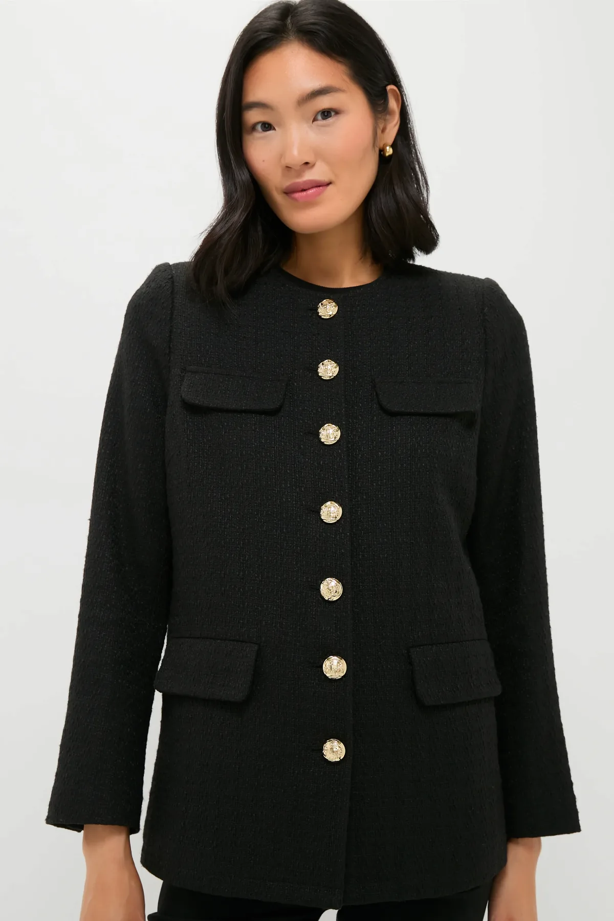 Black Tweed Jennings Jacket by Pomander Place