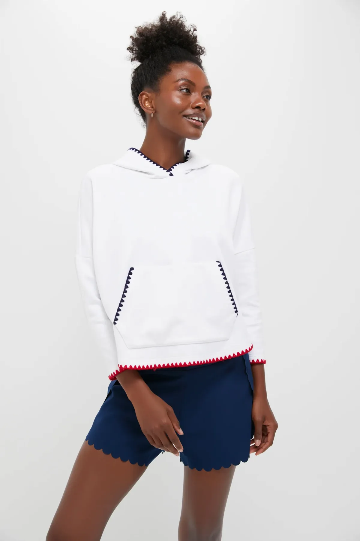 Cropped Americana Eden Sweatshirt by Tnuck Sport
