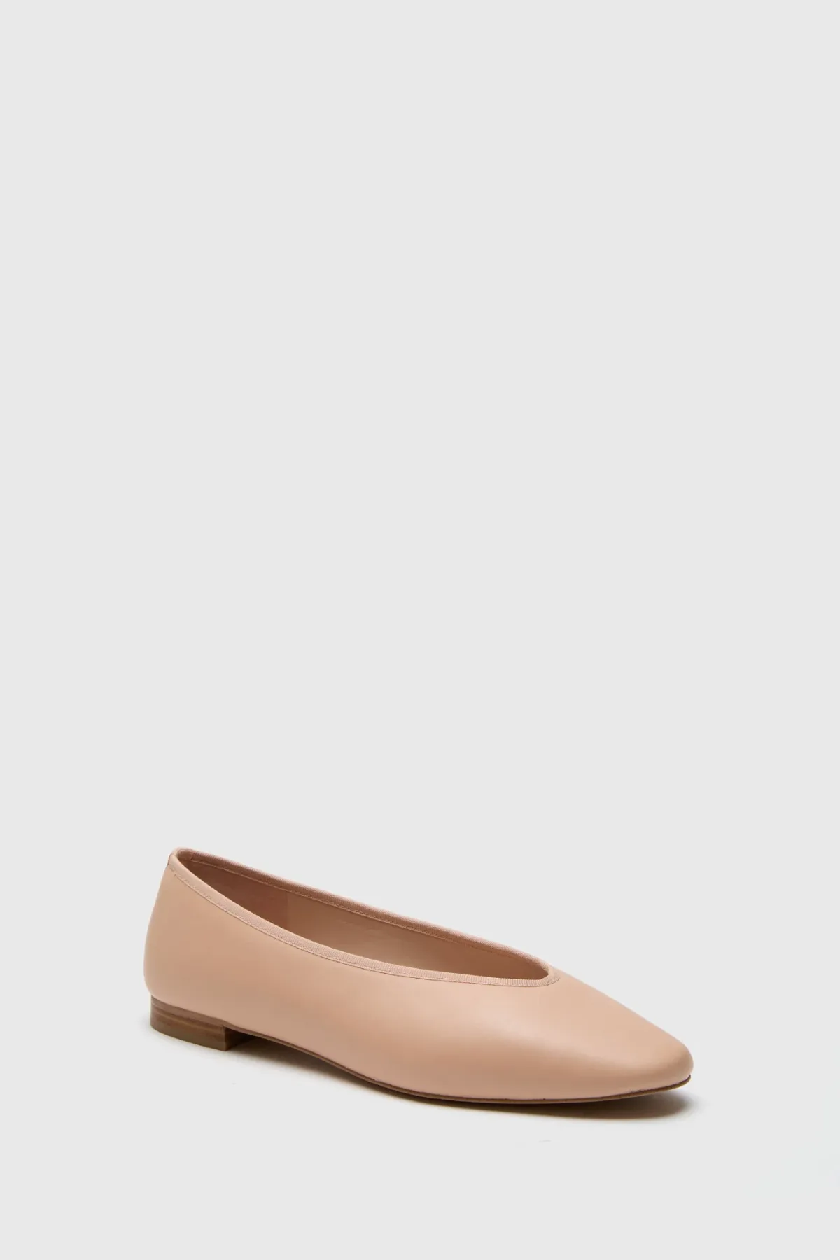 Ballet Pink Leather Nina Flats by Tuckernuck Shoes
