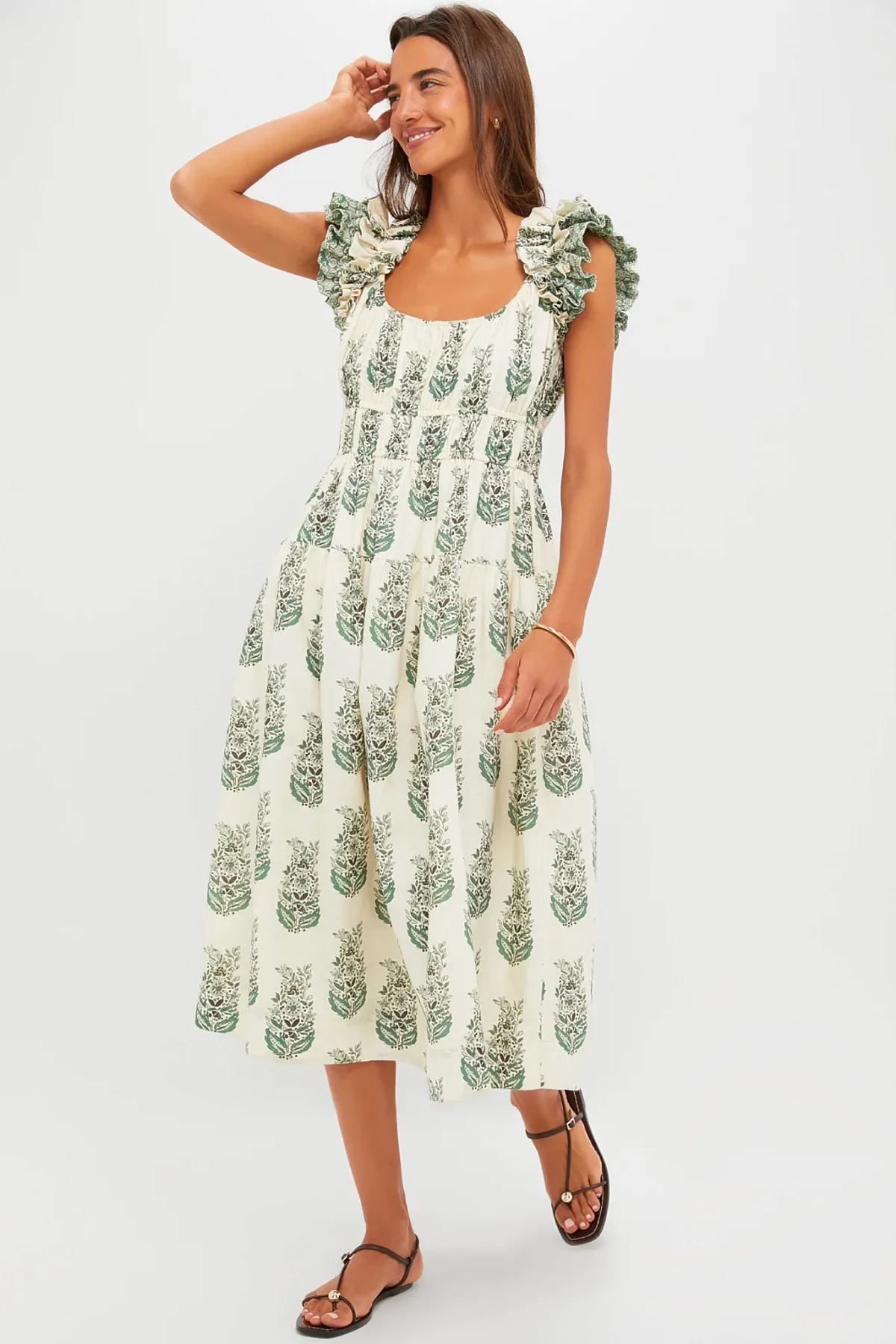 Jade Terrace Cotton Linen Liana Dress by Tuckernuck