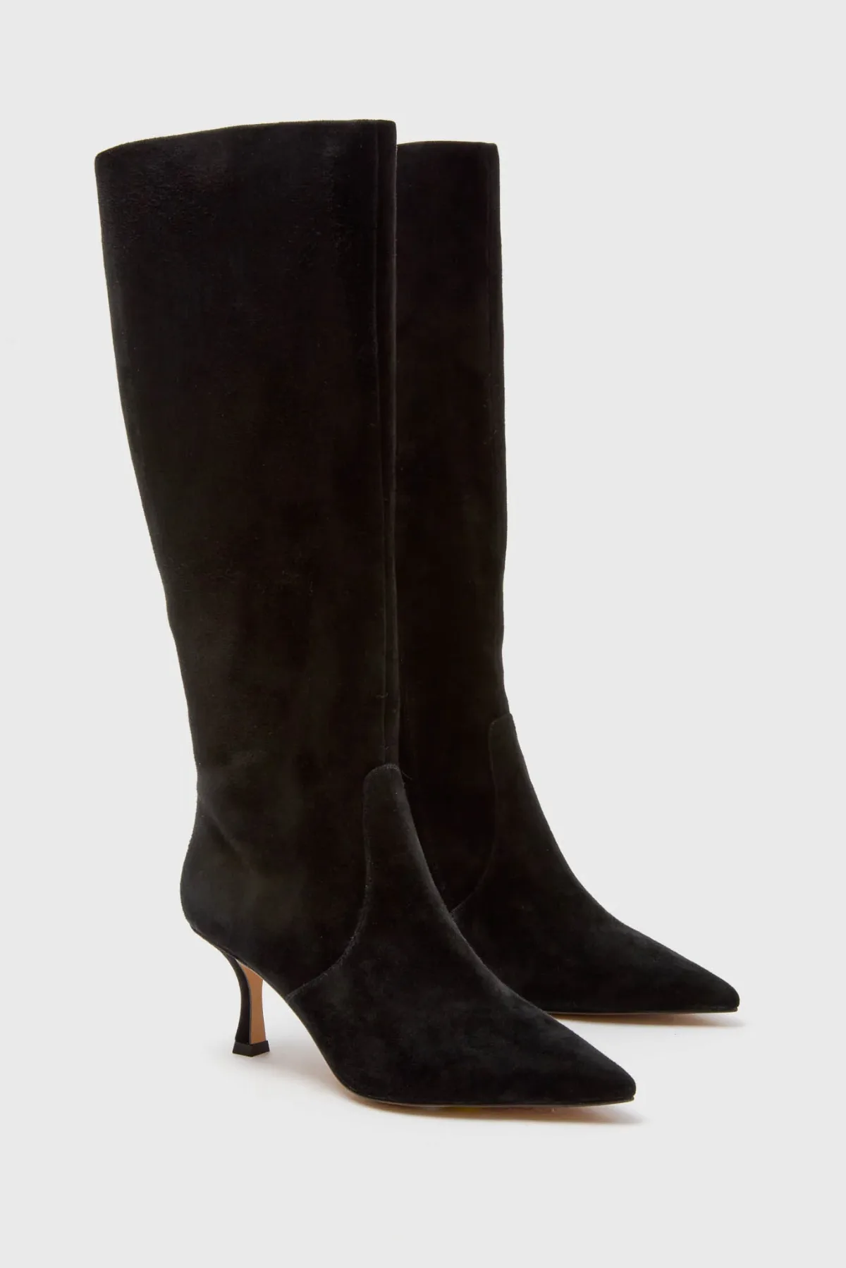 Black Suede Mira Boots by Tuckernuck Shoes