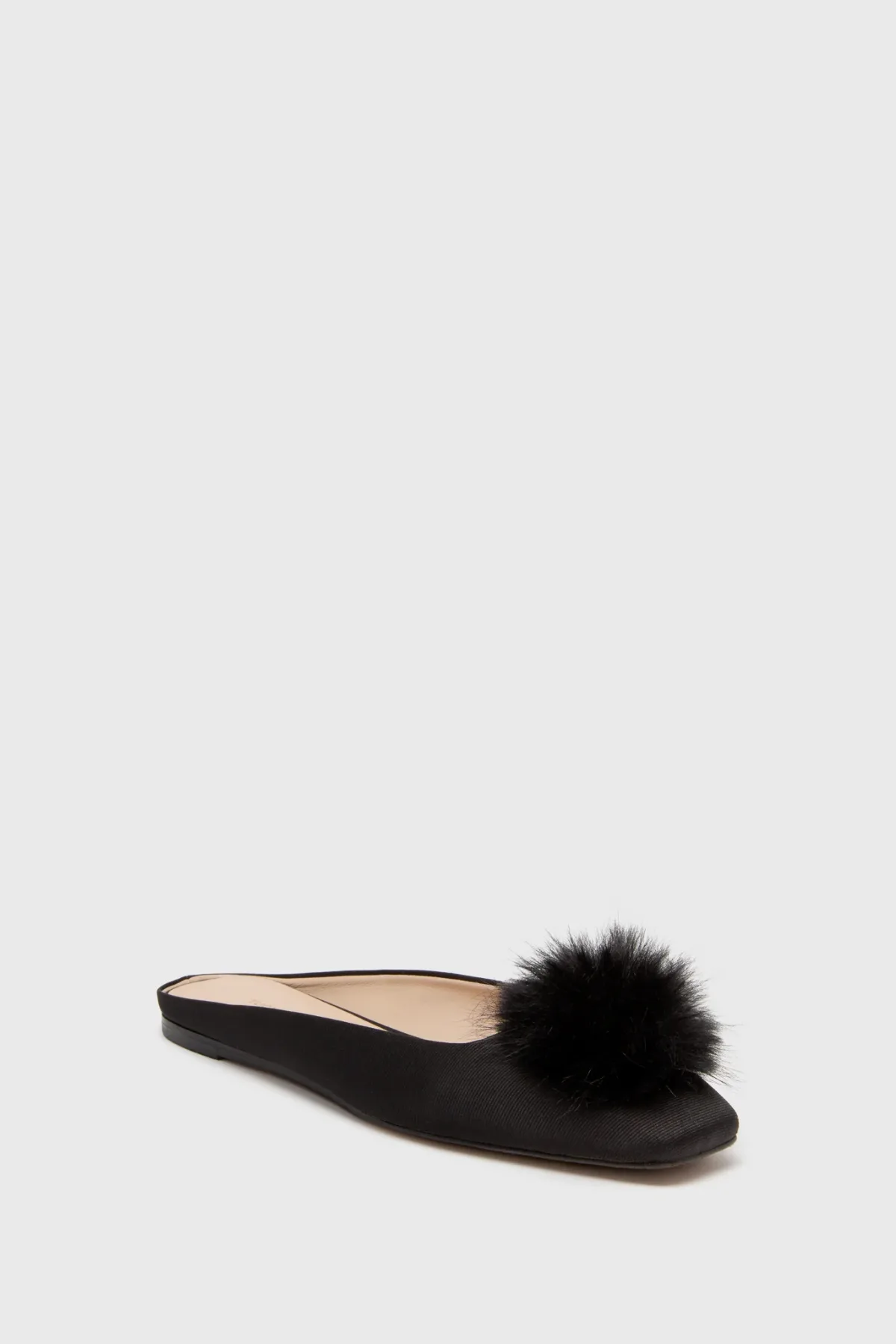 Silk Faille Nilli Flats with Pom Pom by Tuckernuck Shoes