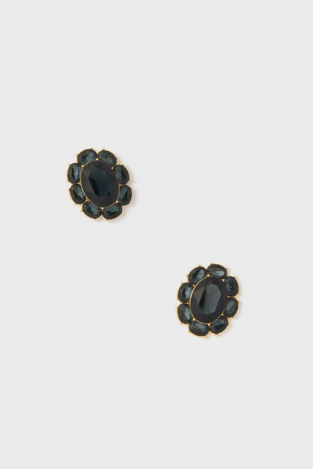 Navy Crystal Emaline Studs by Tuckernuck Jewelry