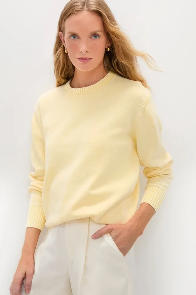 Stone Washed Cotton Anne Crewneck by Tuckernuck