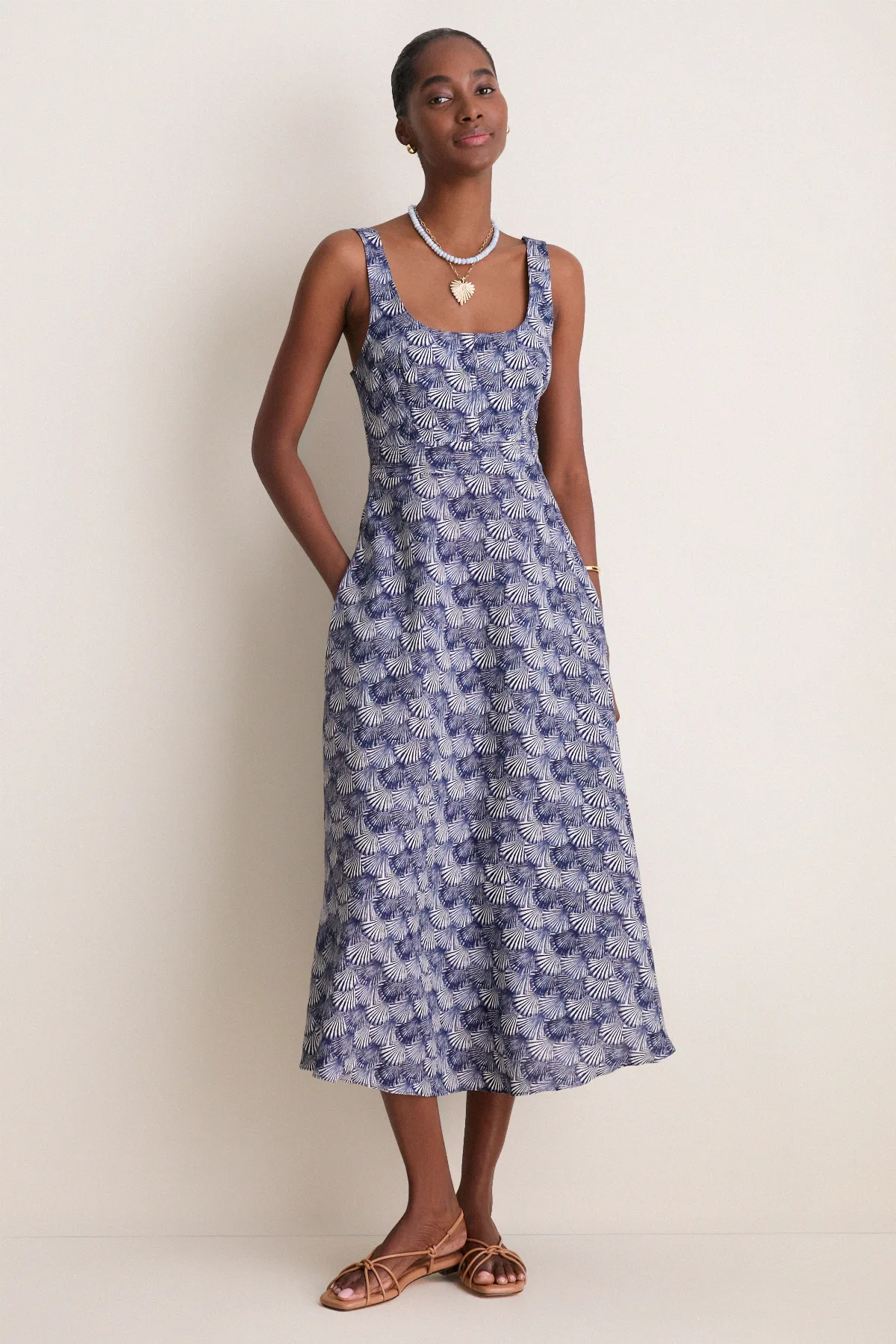 Midnight Sleeveless Maxi Dress by La Ligne