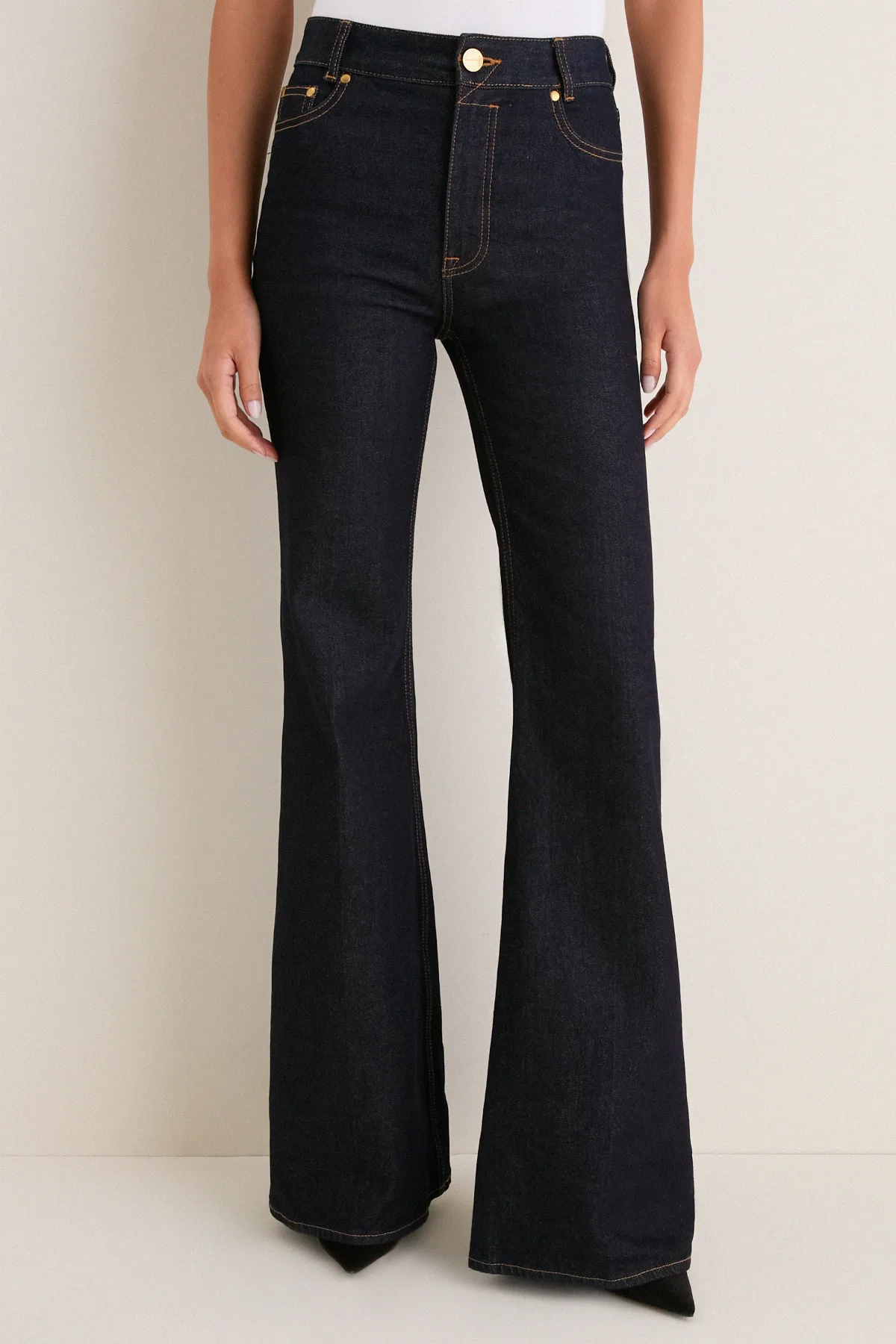 Onyx Blue Slim Flare Jean by Zimmermann