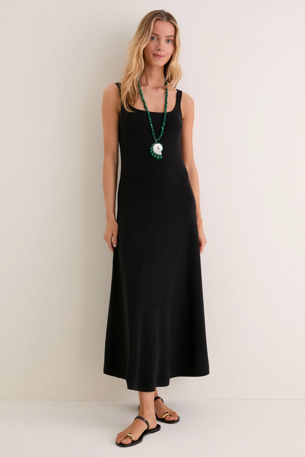 Black Knit Barrington Dress by Tuckernuck