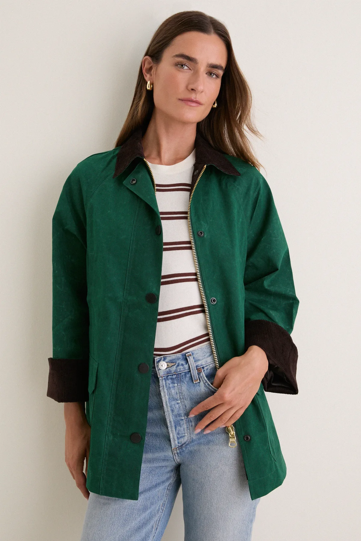 Chiltern Street Jacket in Waxed Cotton by Alex Mill