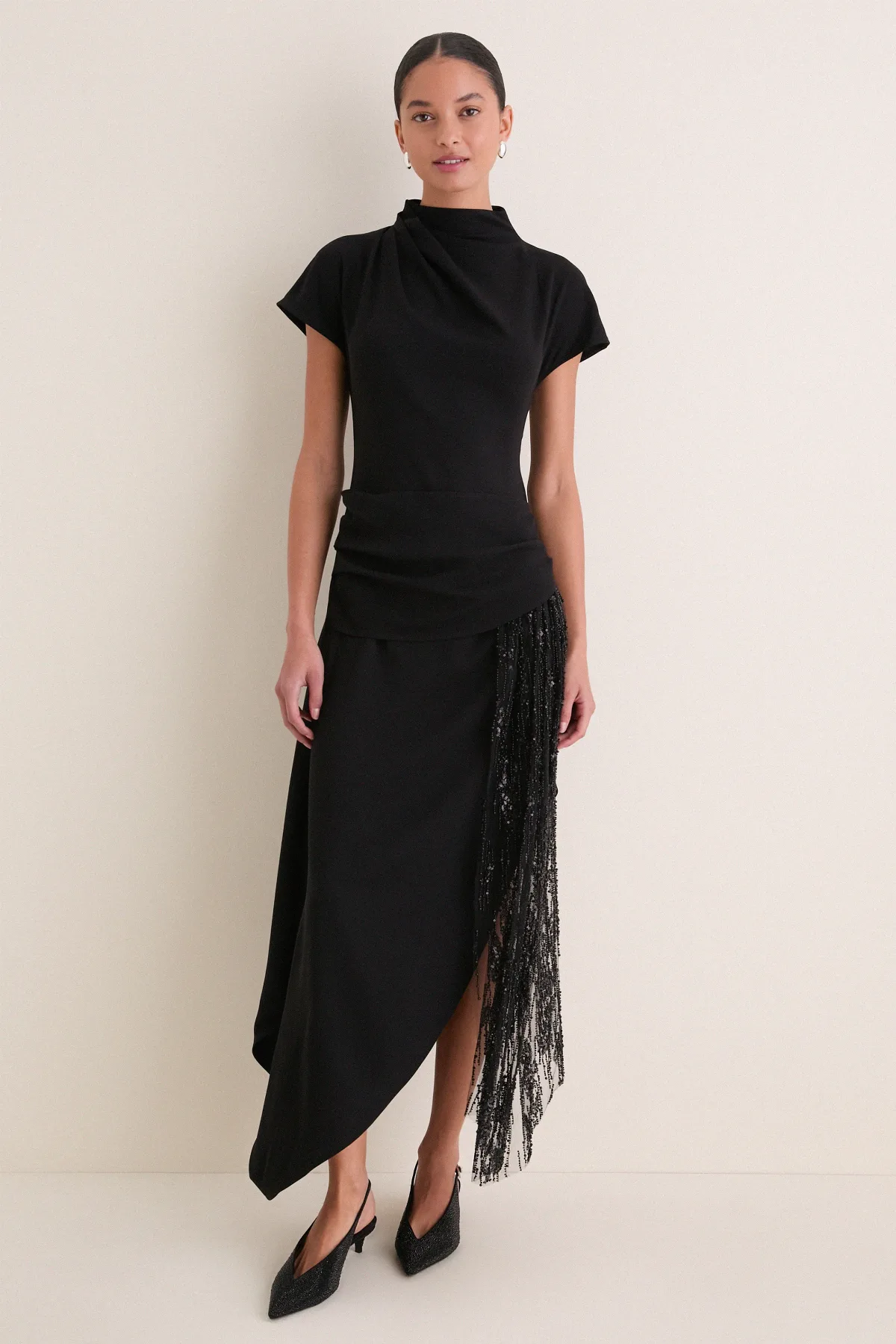 Black Effie Dress by STAUD