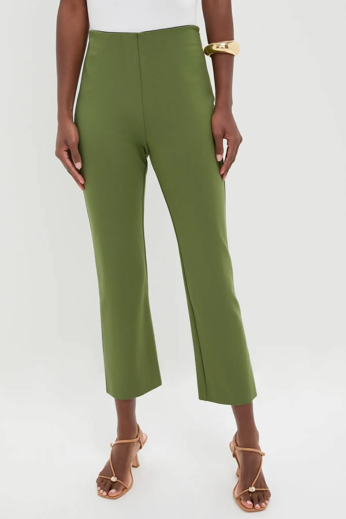 Olive Green Ponte Ashford Pants