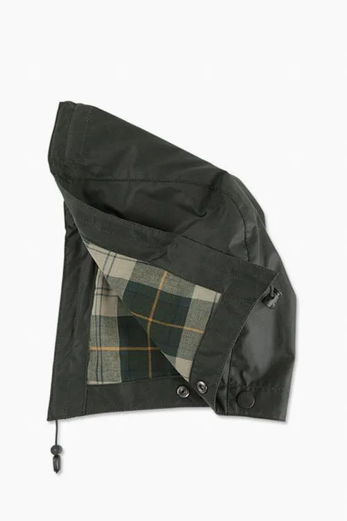 Sage Classic Waxed Cotton Jacket Hood by Barbour