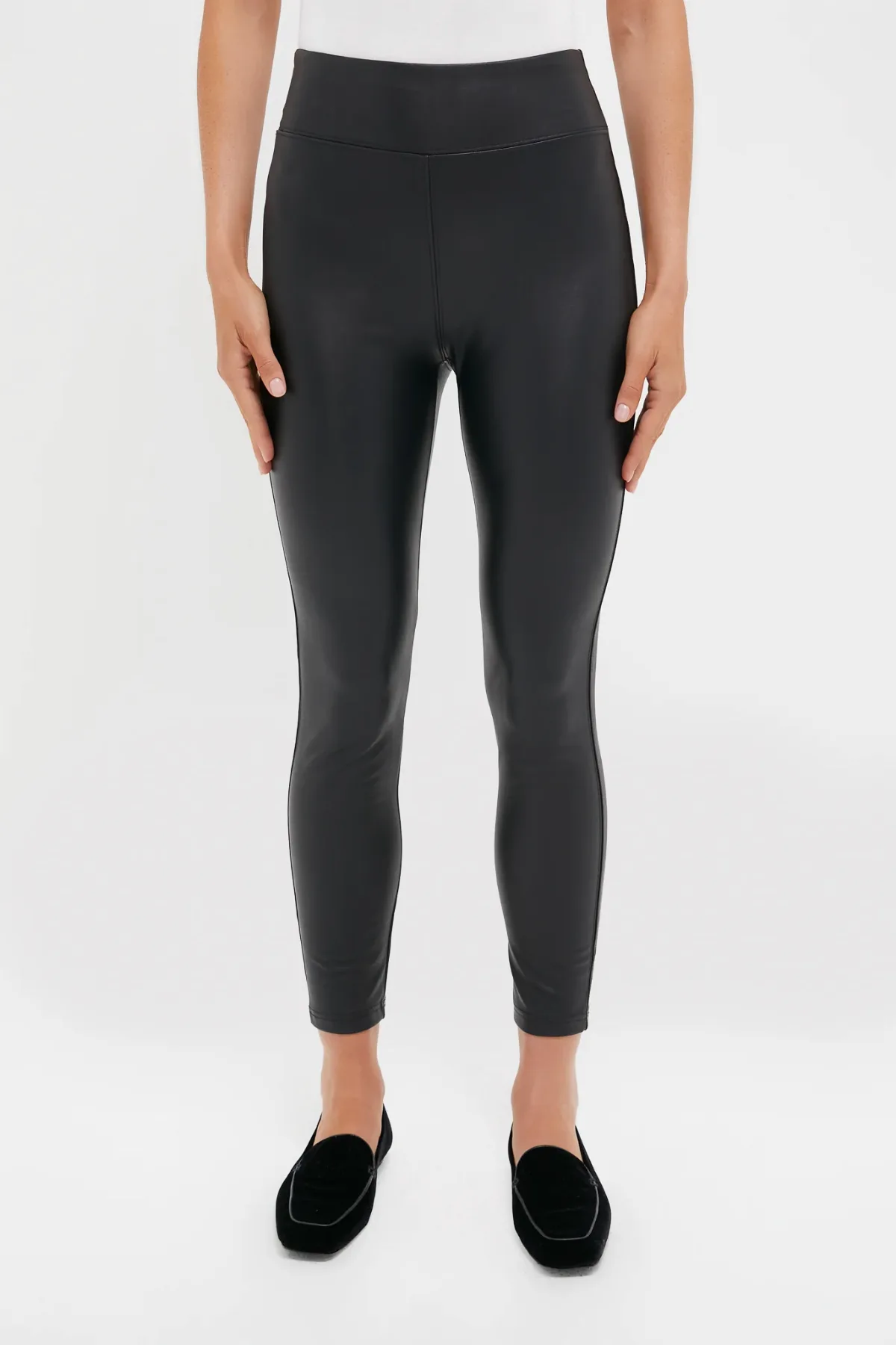 Black Leather Leggings by Tuckernuck