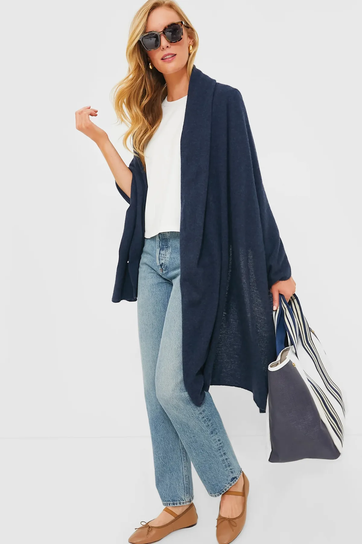 Midnight Cashmere Blanket Scarf by Tuckernuck
