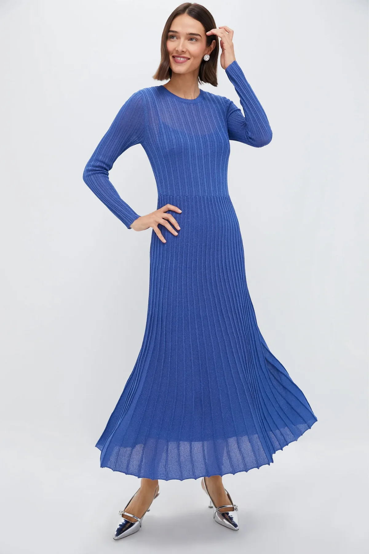 Shimmer Knit Cammie Maxi Dress by Hyacinth House
