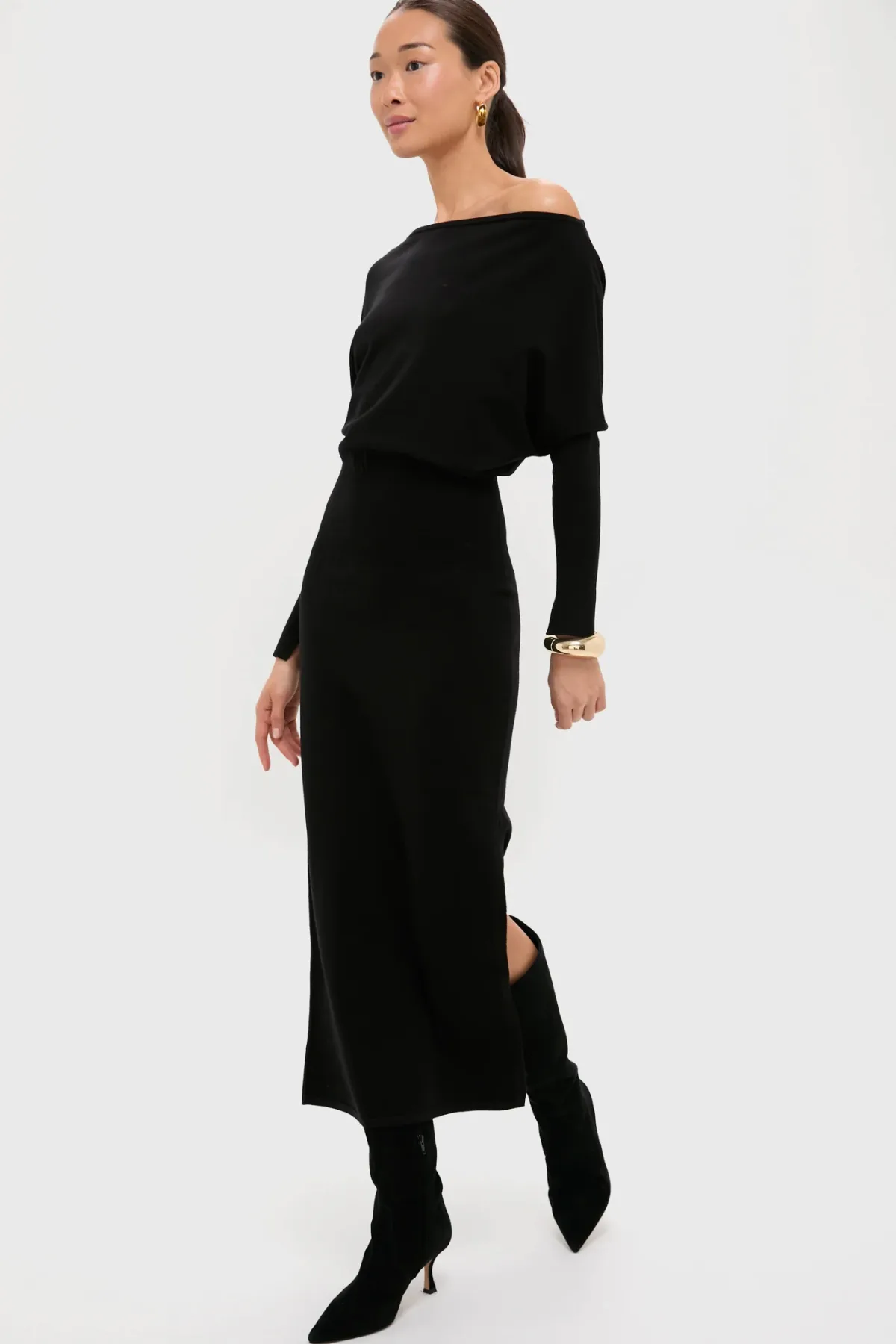 Janese Off Shoulder Midi Dress by SIMKHAI