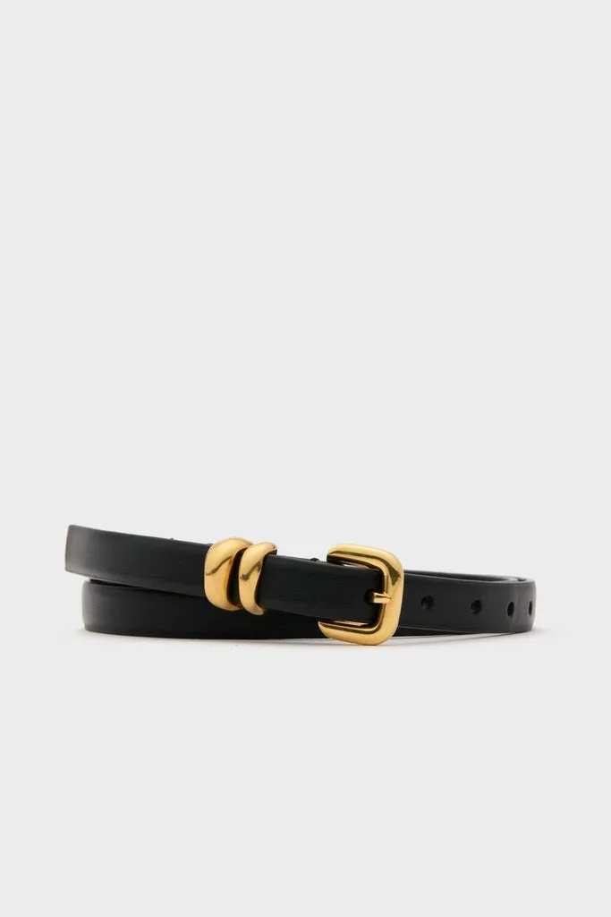 Black Hip to Waist Skinny Belt by Altuzarra