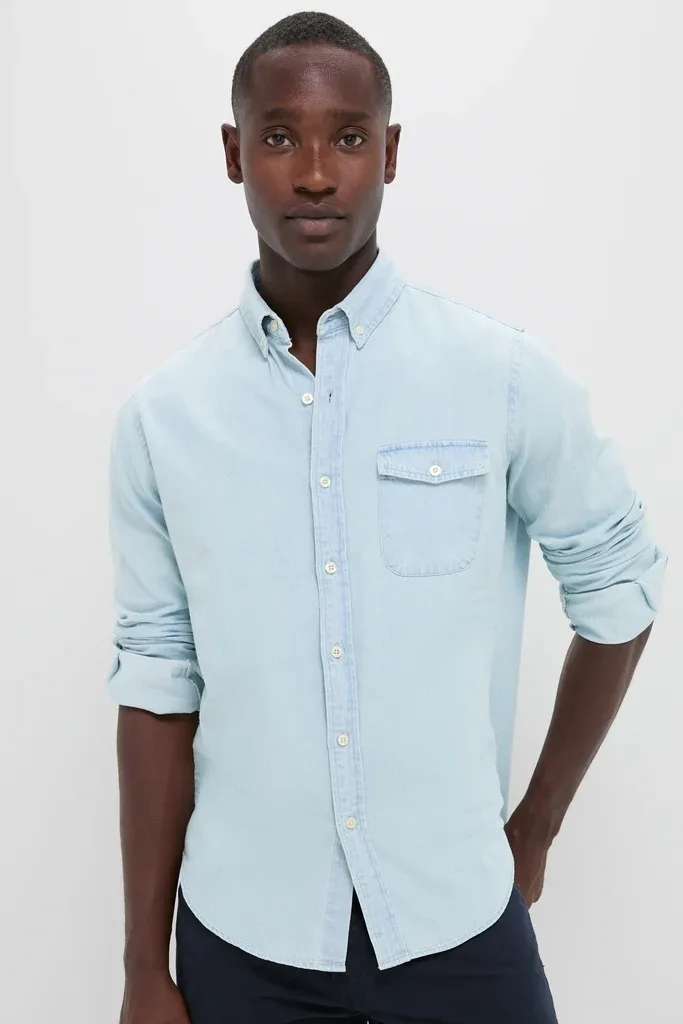 Washed Denim Shirt by Spruce