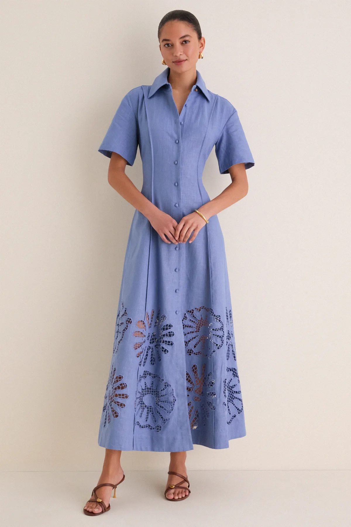 Analise Shirt Midi Dress by Clea