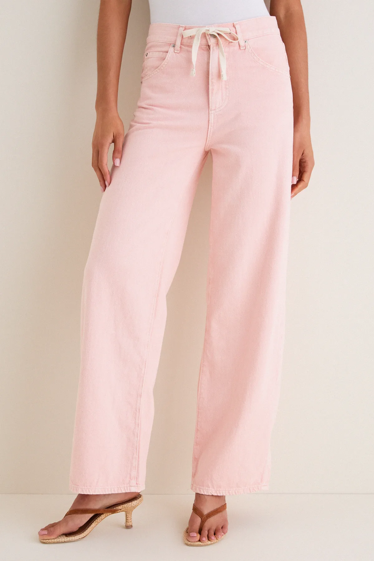 Peachy High Rise Luna Relaxed Jean by Le Jean
