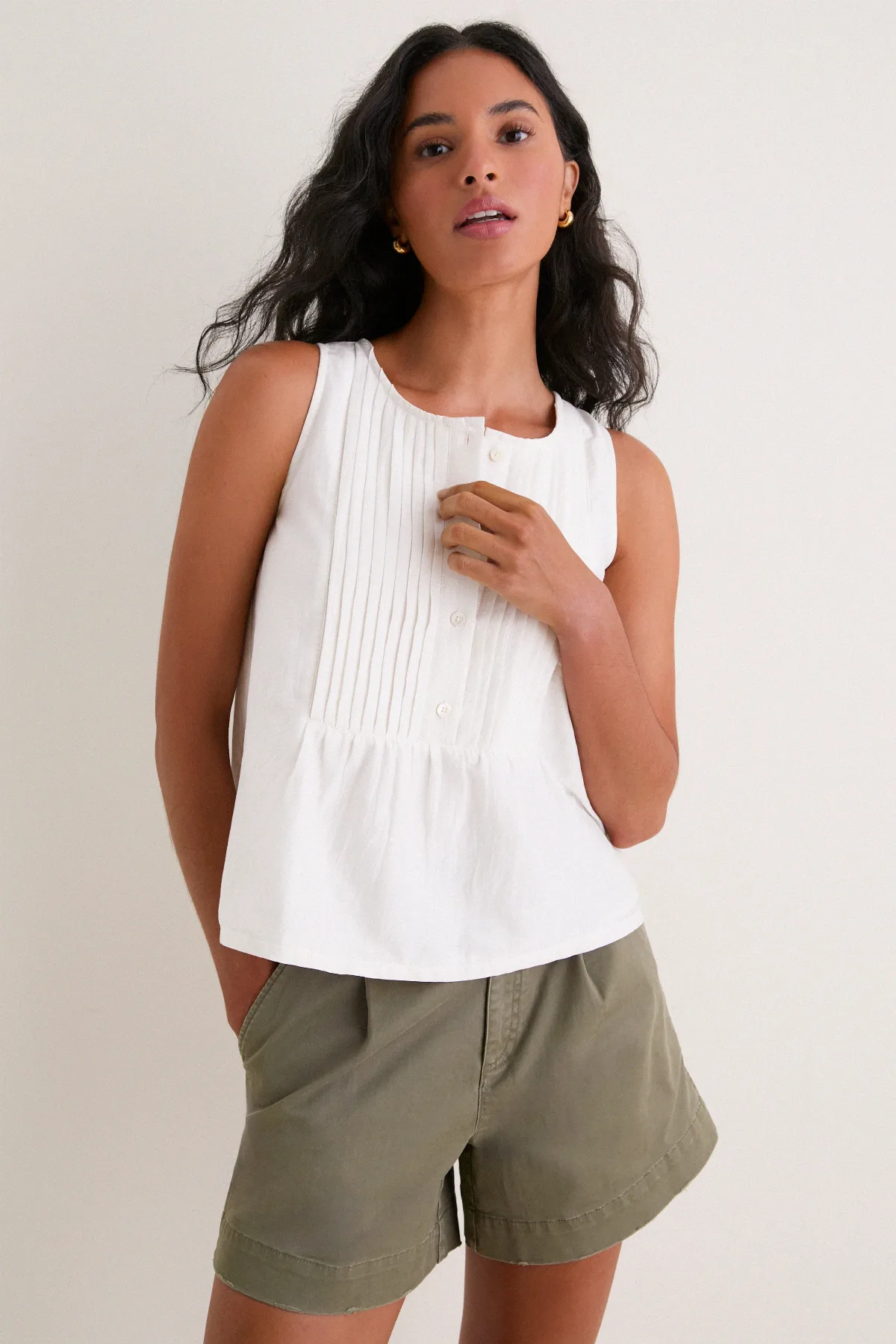 Cotton Silk Vesta Tank by Tuckernuck