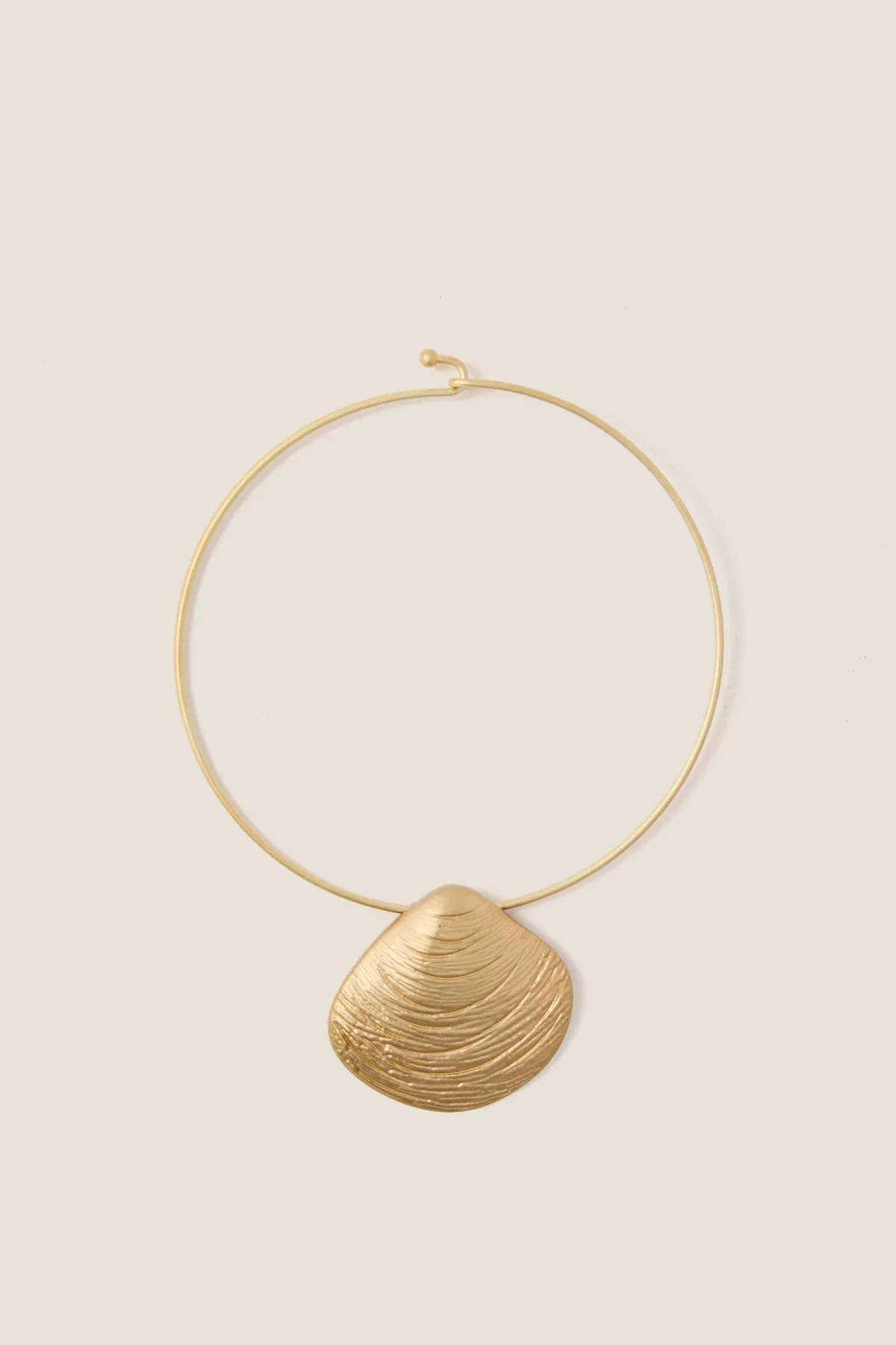 Gold Clam Shell Lillian Necklace by Tuckernuck Jewelry