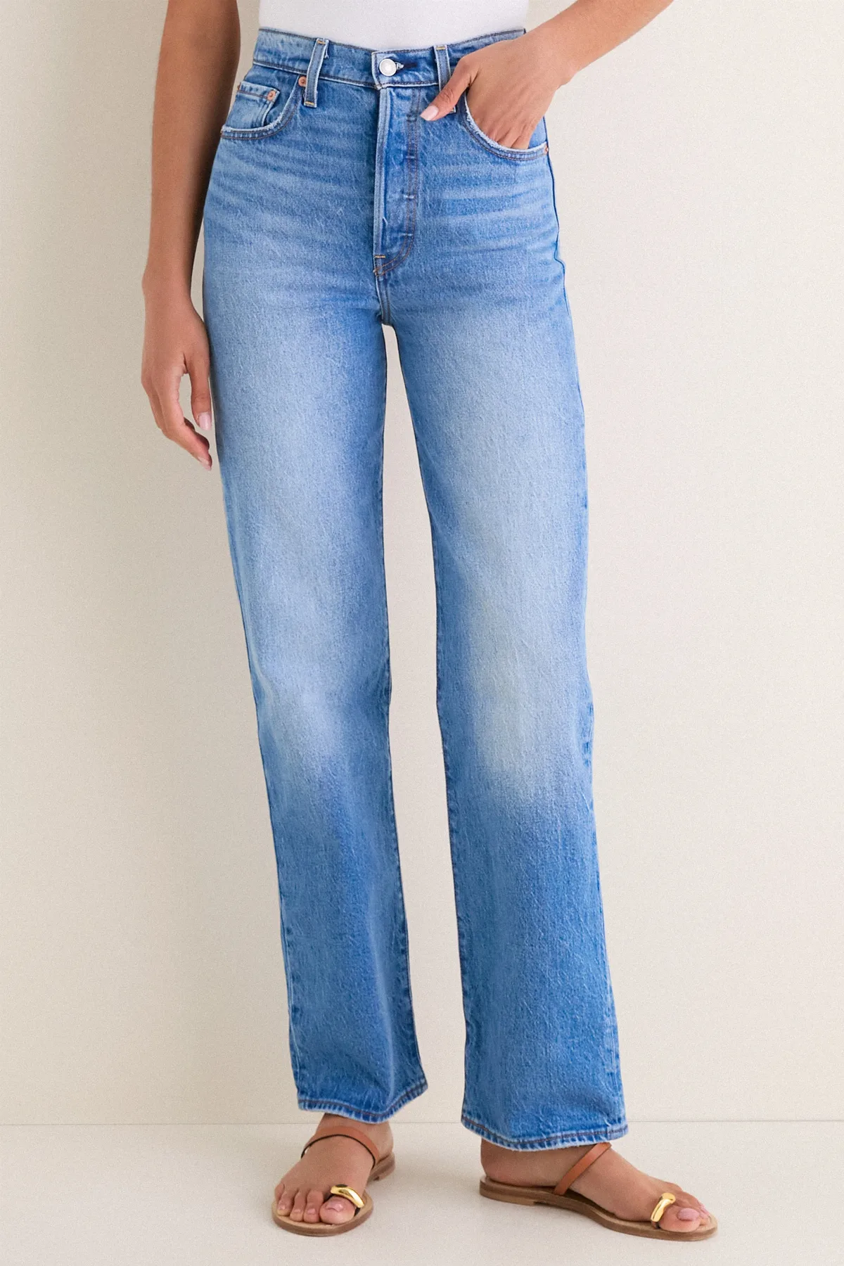 Dance Around Ribcage Full Length Jean by Levis
