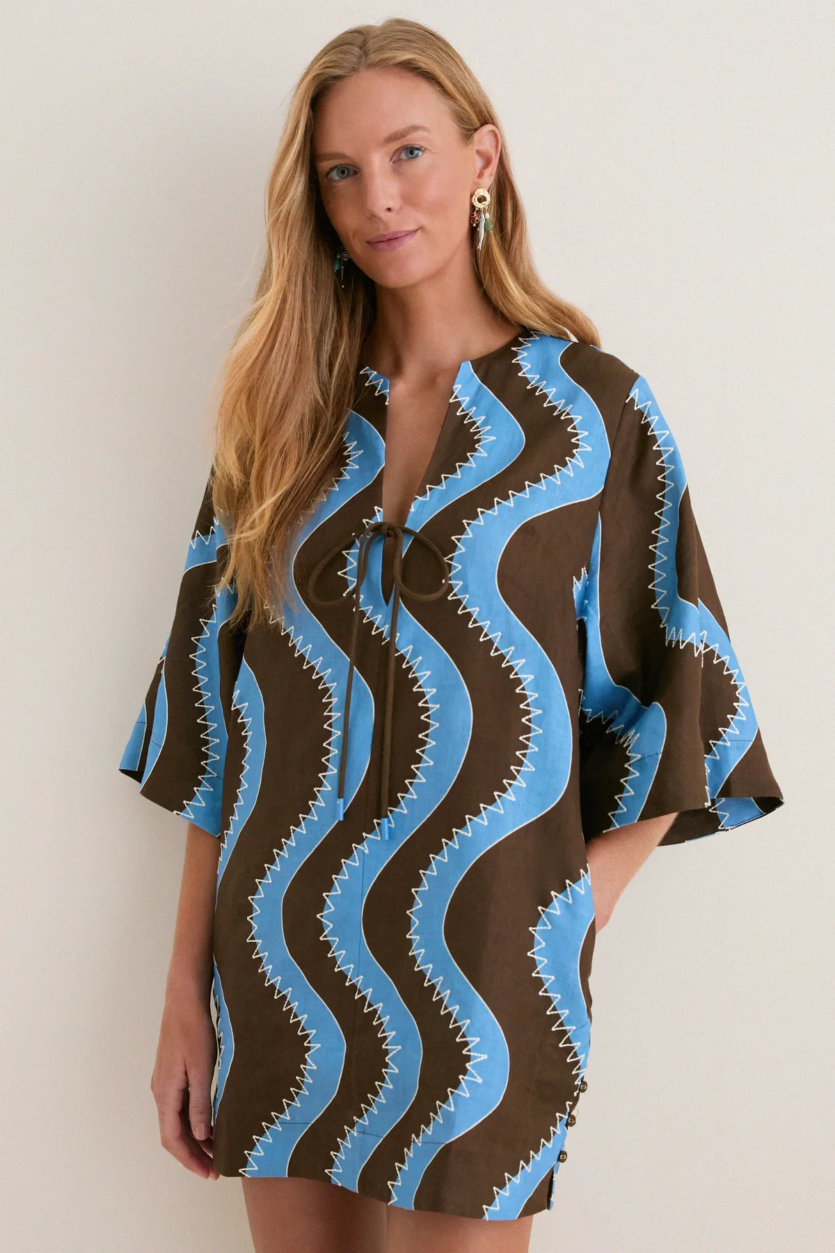 Blue Frankie Mini Dress by Alemais